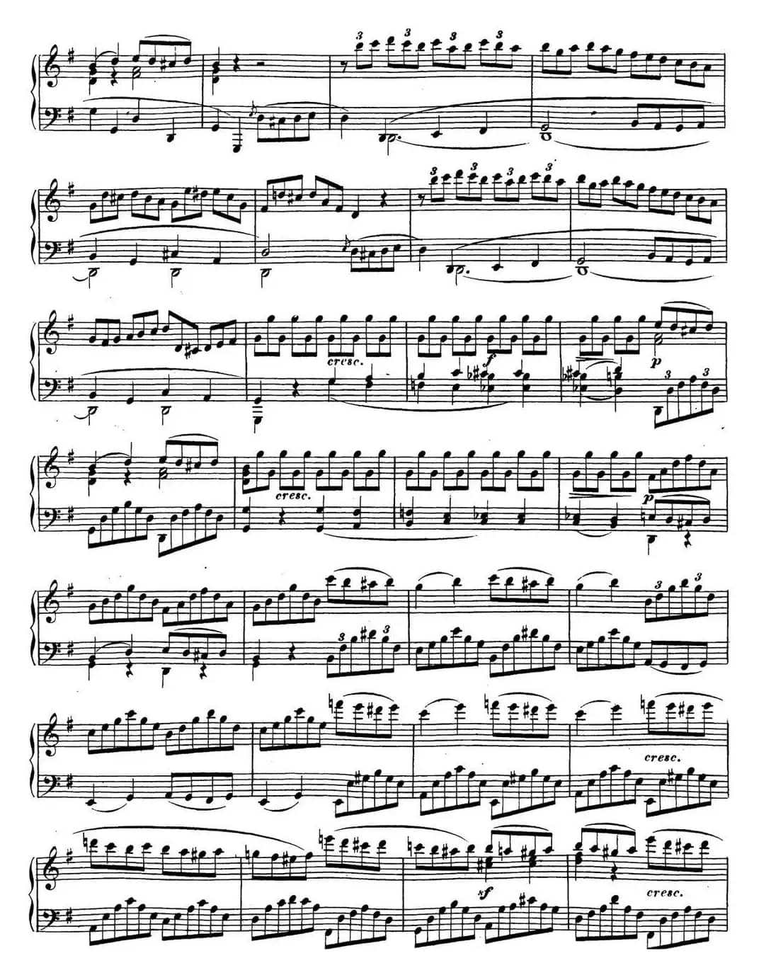 贝多芬钢琴奏鸣曲16 G大调 Op.31 No.1 G major