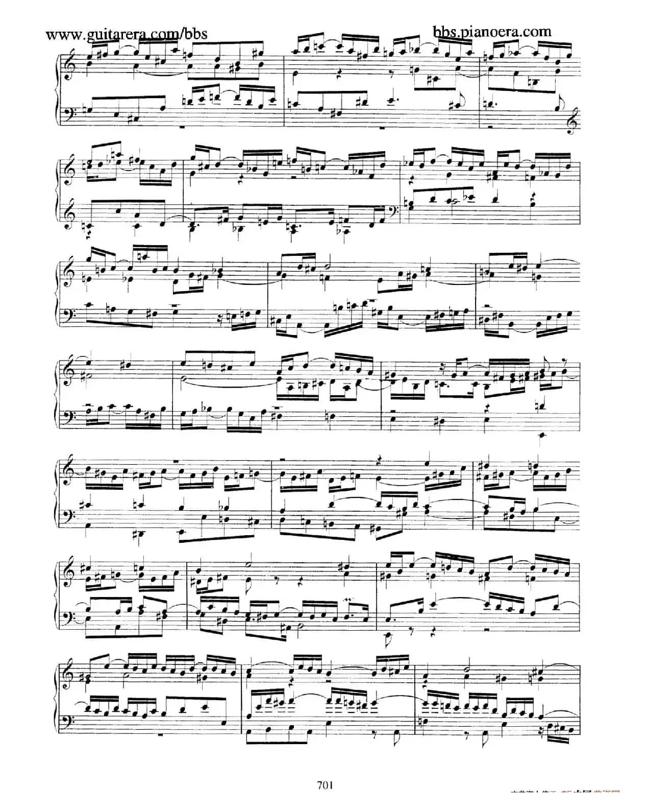 Fantasia and Fugue in a Minor BWV 904(a小调幻想曲与赋格)