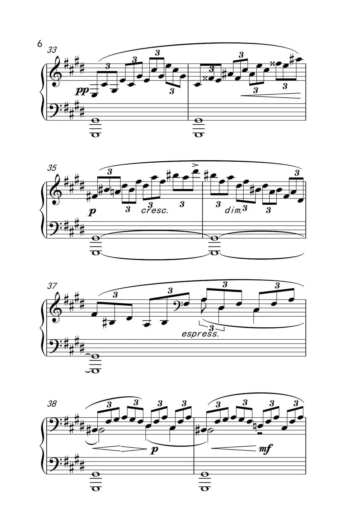 ”月光“奏鸣曲第一乐章