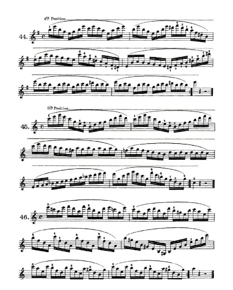 School of Mechanism, Op. 74（小提琴技巧练习35——46）