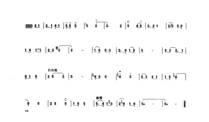 翻身道情（板胡曲集第二级）