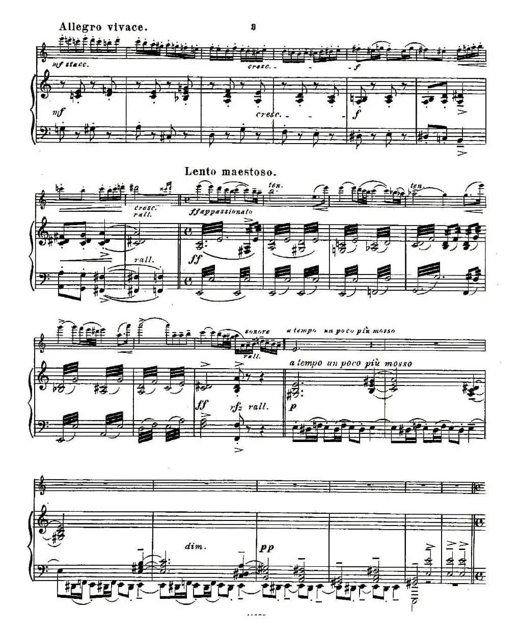 Fantaisies nationales. Op. 59, 6. （长笛+钢琴伴奏）