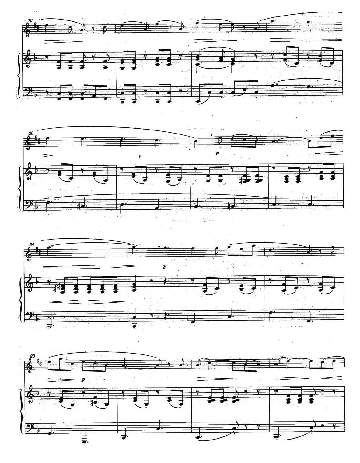 Andante cantabile（中音萨克所+钢琴伴奏、版本一）