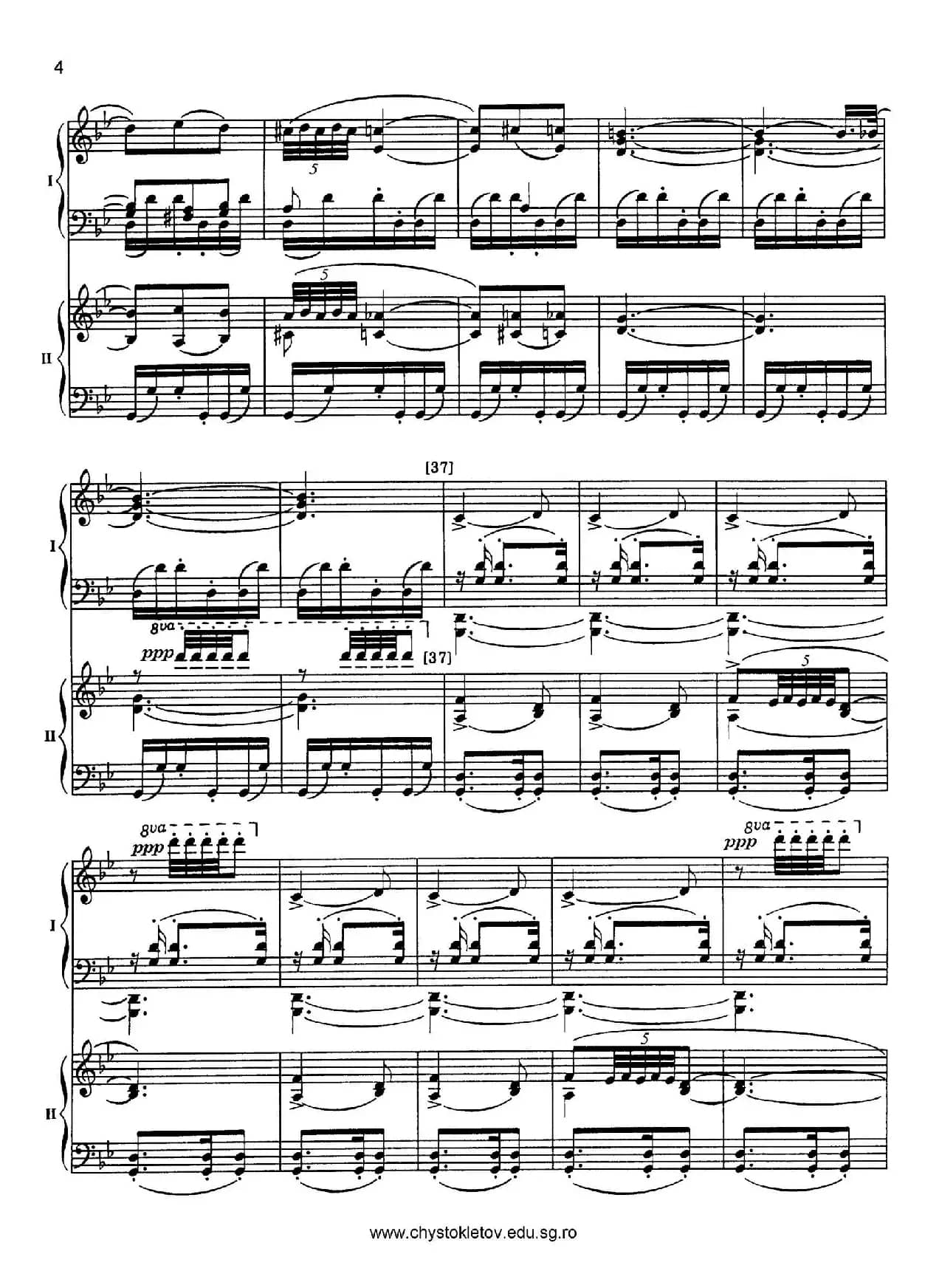 Nutcracker Op.71 芭蕾舞剧《胡桃夹子》(改编双钢琴版·第四部分)