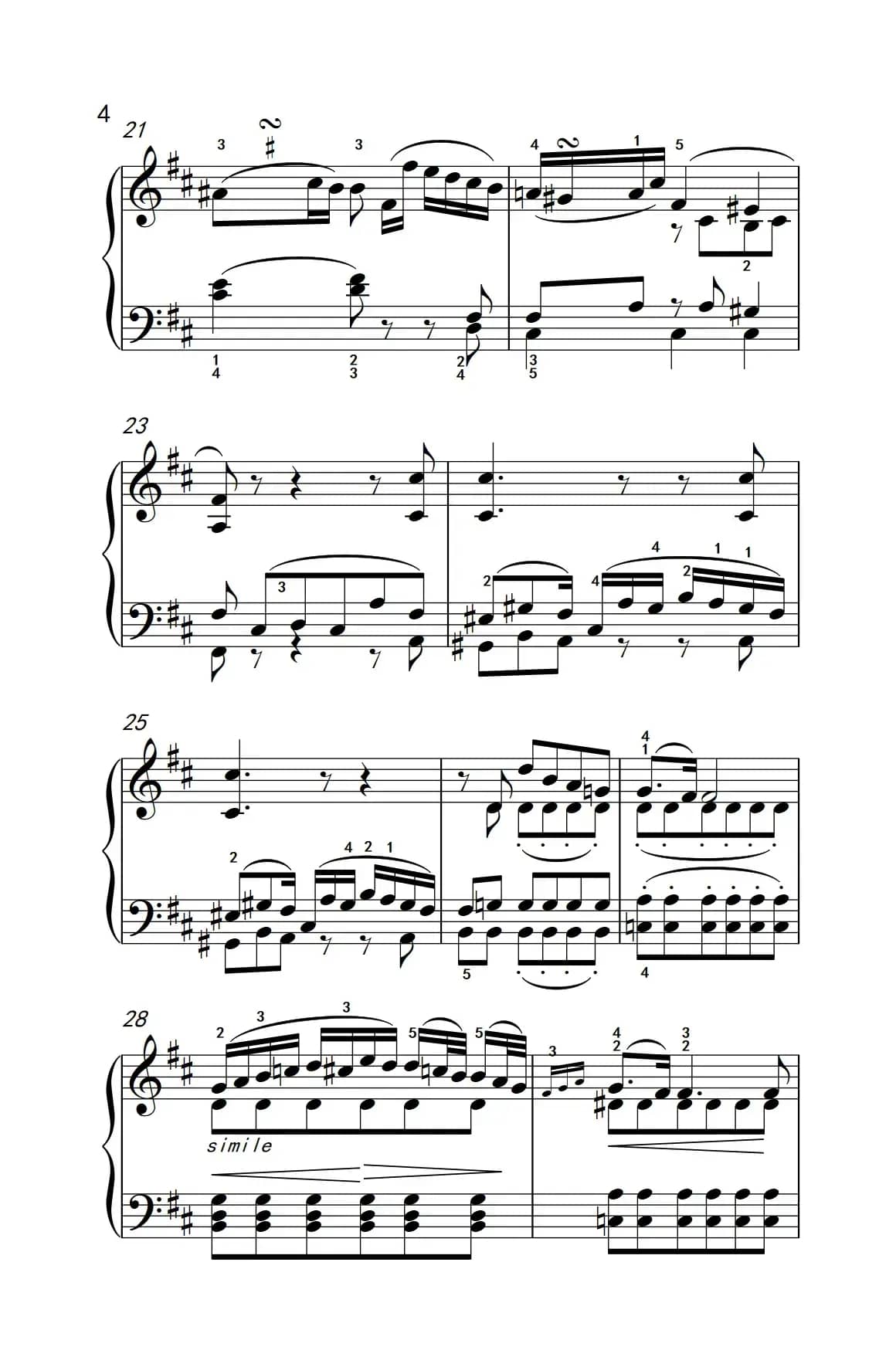 奏鸣曲 Opus 2 Nr.2 第二乐章（贝多芬奏鸣曲集 1）