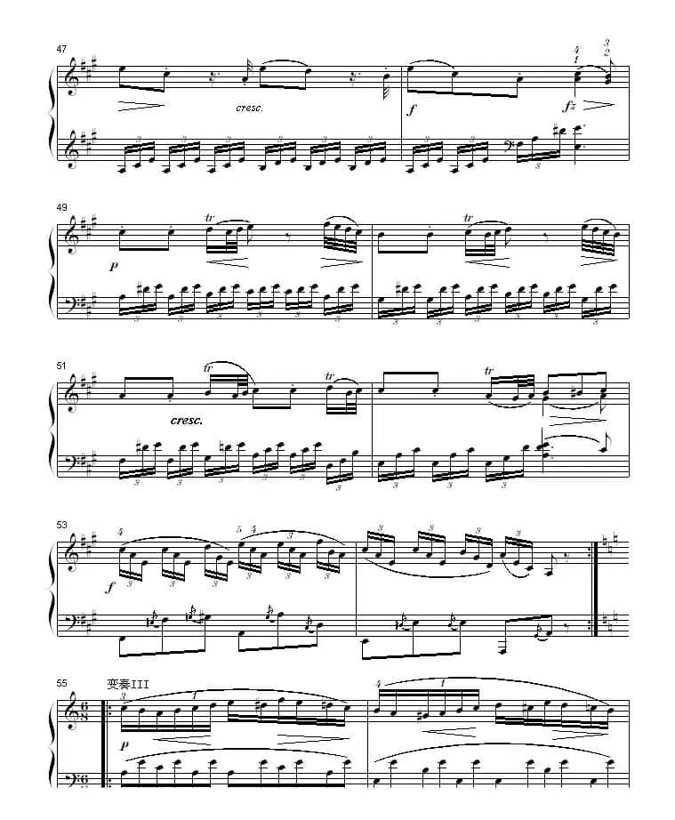 A大调钢琴奏鸣曲