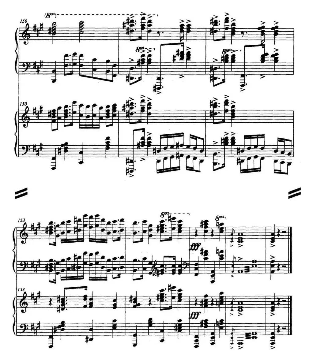 山歌与小调（双钢琴）