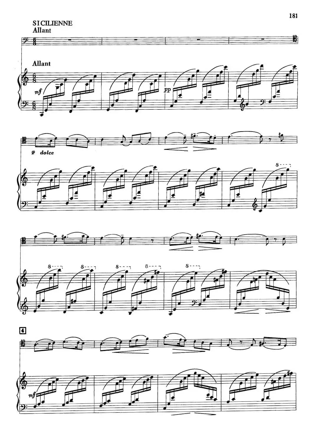 宣叙调、西西里舞曲和回旋曲（大管+钢琴伴奏）