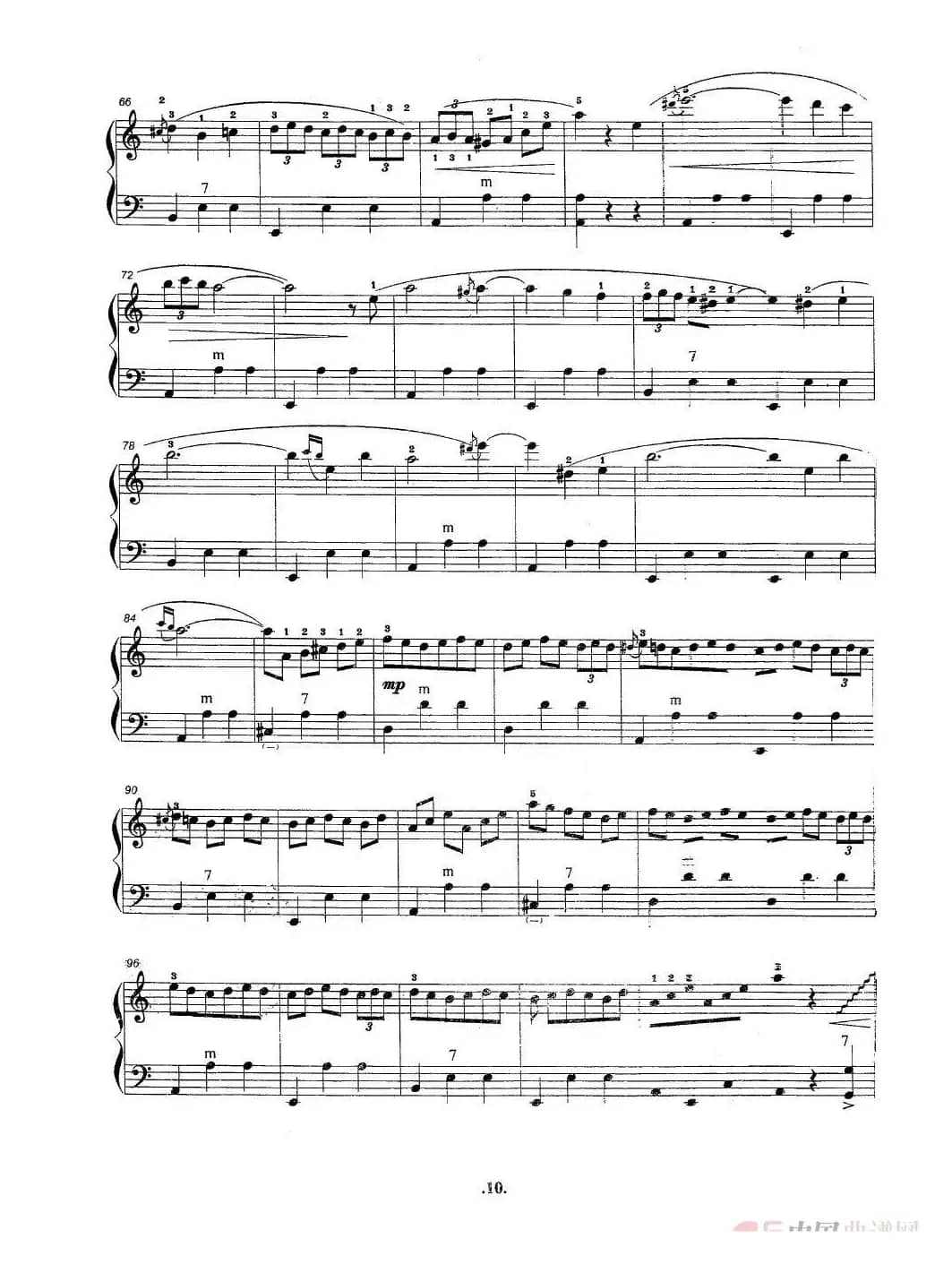 柯瑞妮（手风琴五线谱高清版）