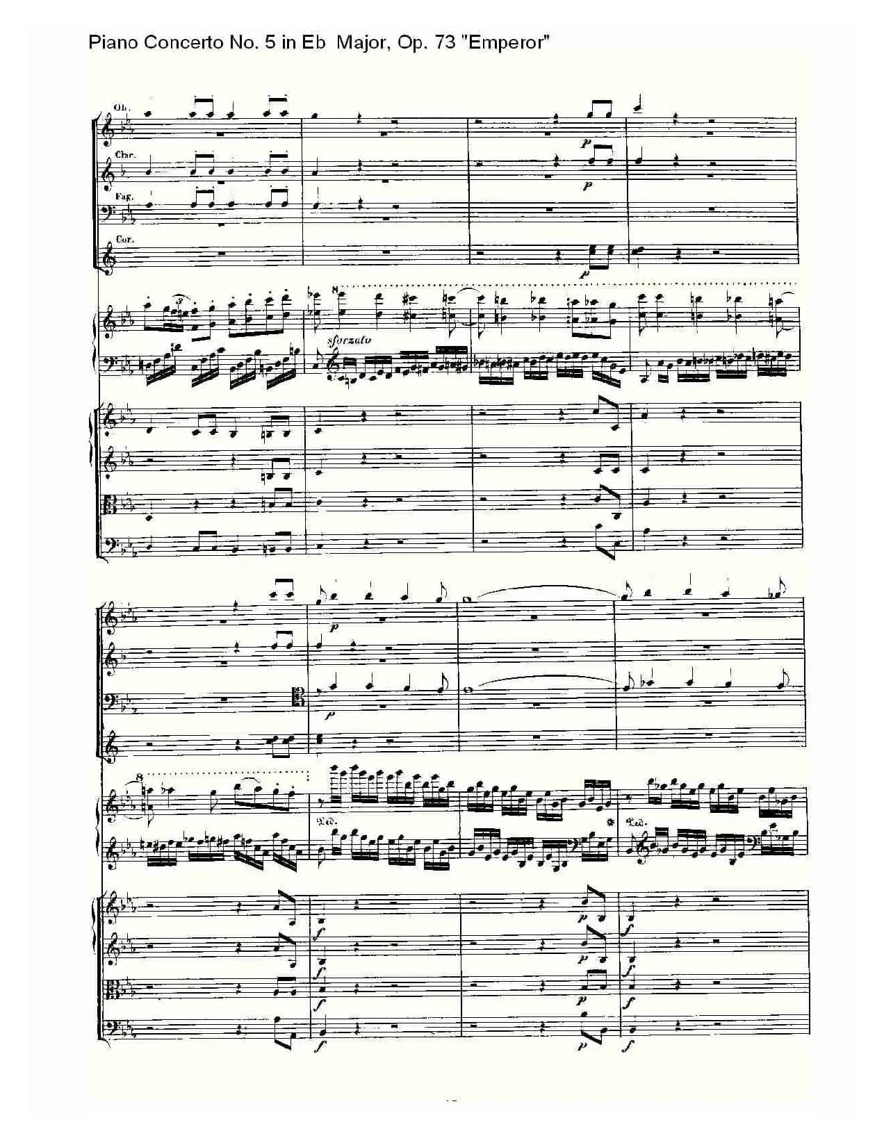 Eb大调钢琴第五协奏曲 Op.73“皇帝” 第一乐章（二）