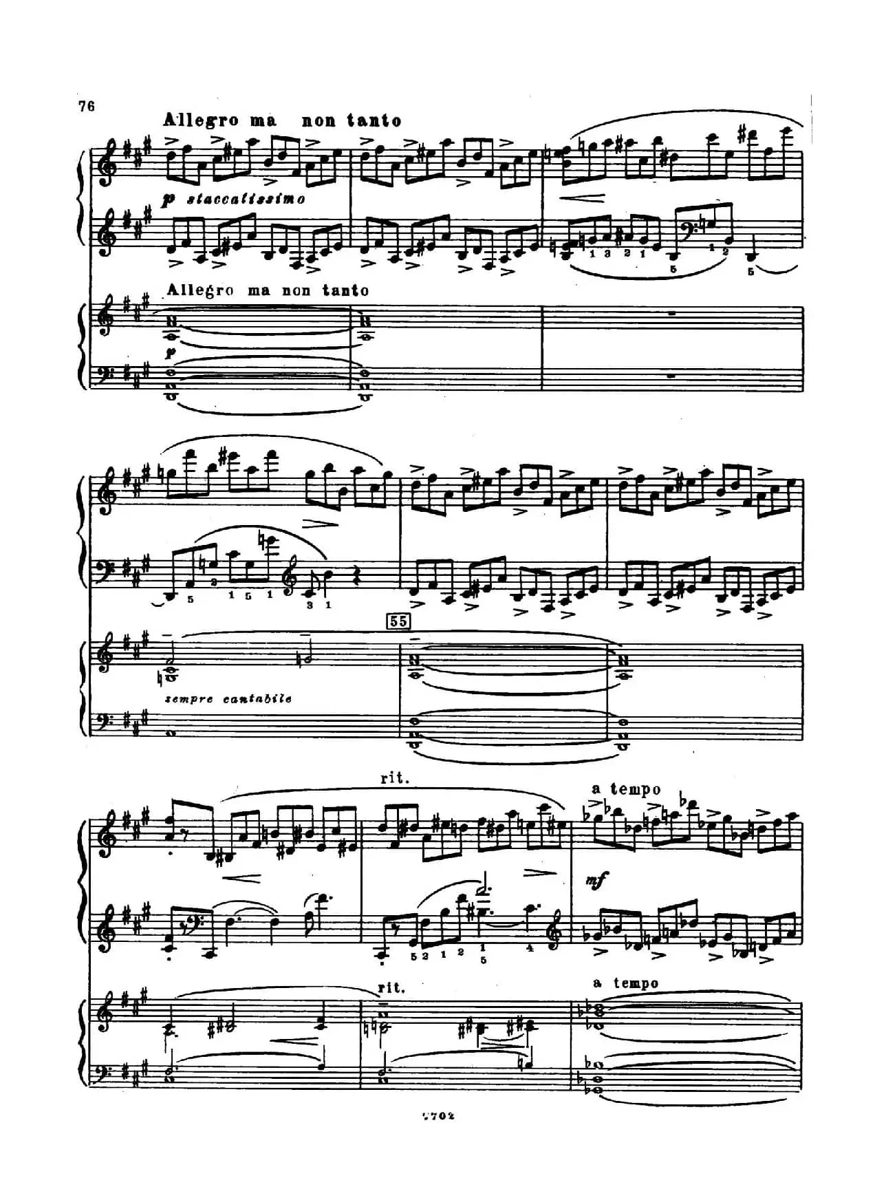 升f小调第一钢琴协奏曲 Op.1（双钢琴版）