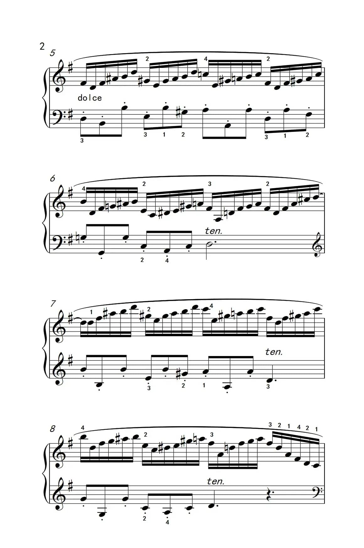 第七级1.练习曲（中央音乐学院 钢琴（业余）考级教程 7-9级）