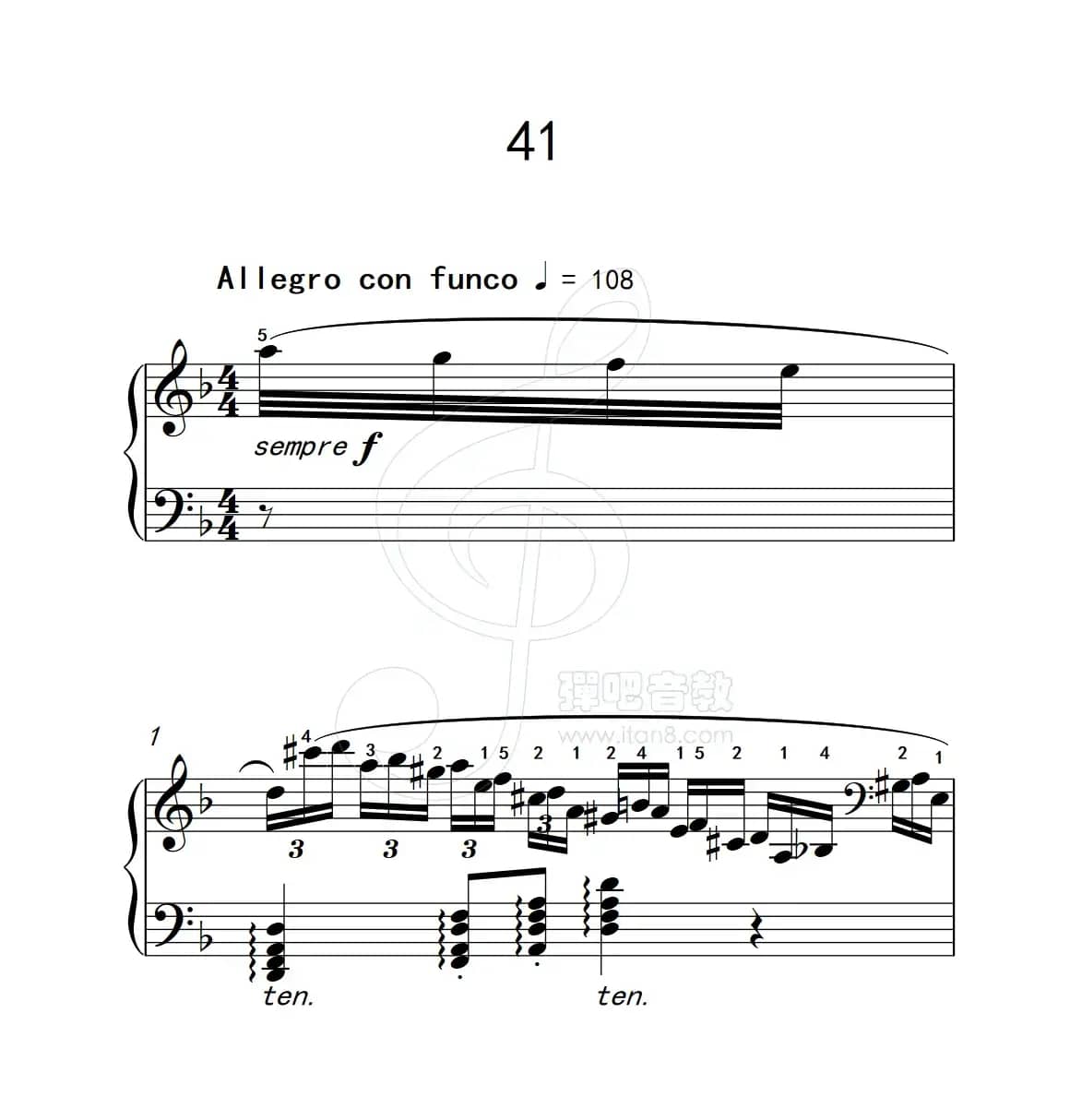 练习曲 41（克拉莫钢琴练习曲60首）