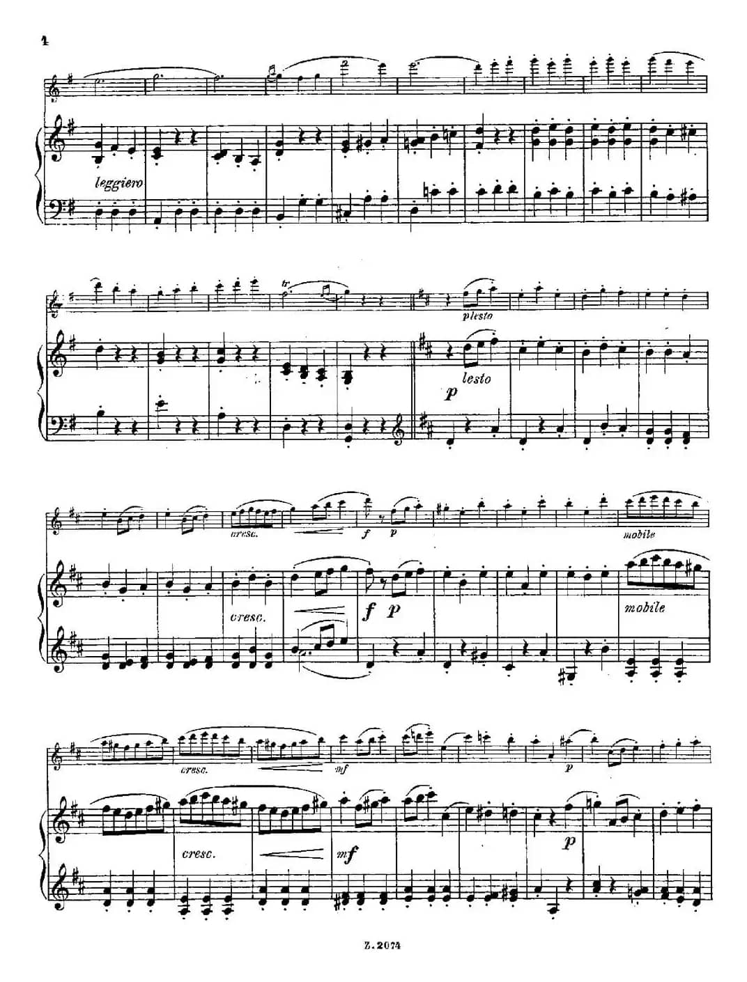 Scherzino（Op.55 No.6）（长笛+钢琴伴奏）