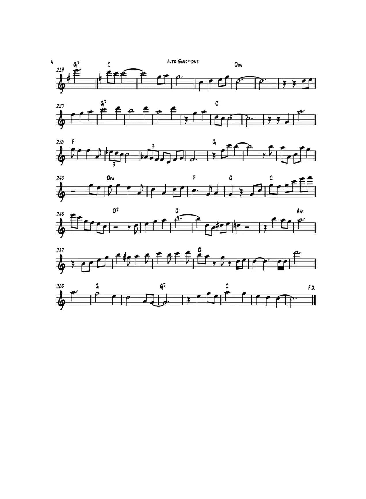 Happy Christmas（中音萨克斯）