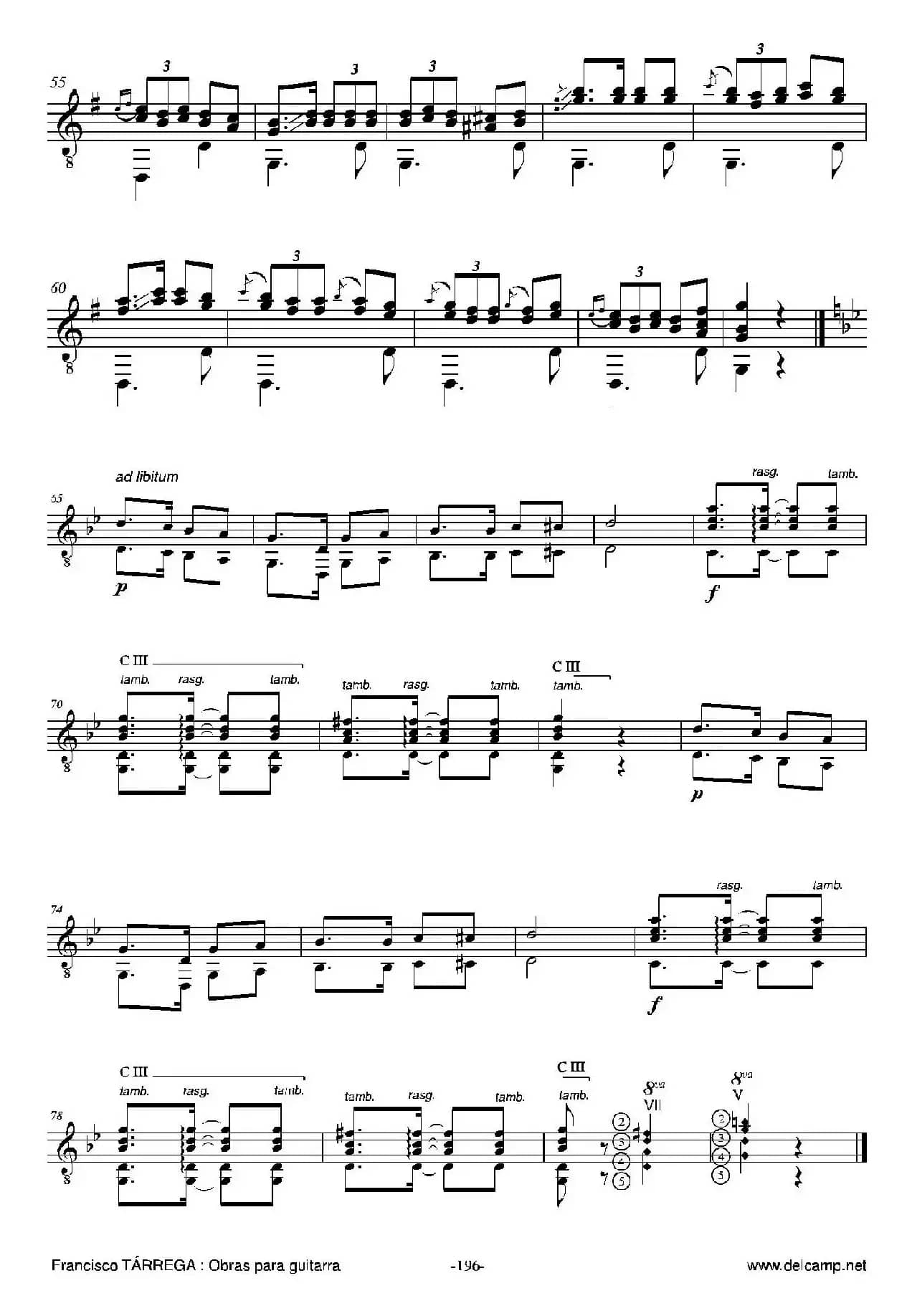 《塔雷加作品全集》第11部分（古典吉他）