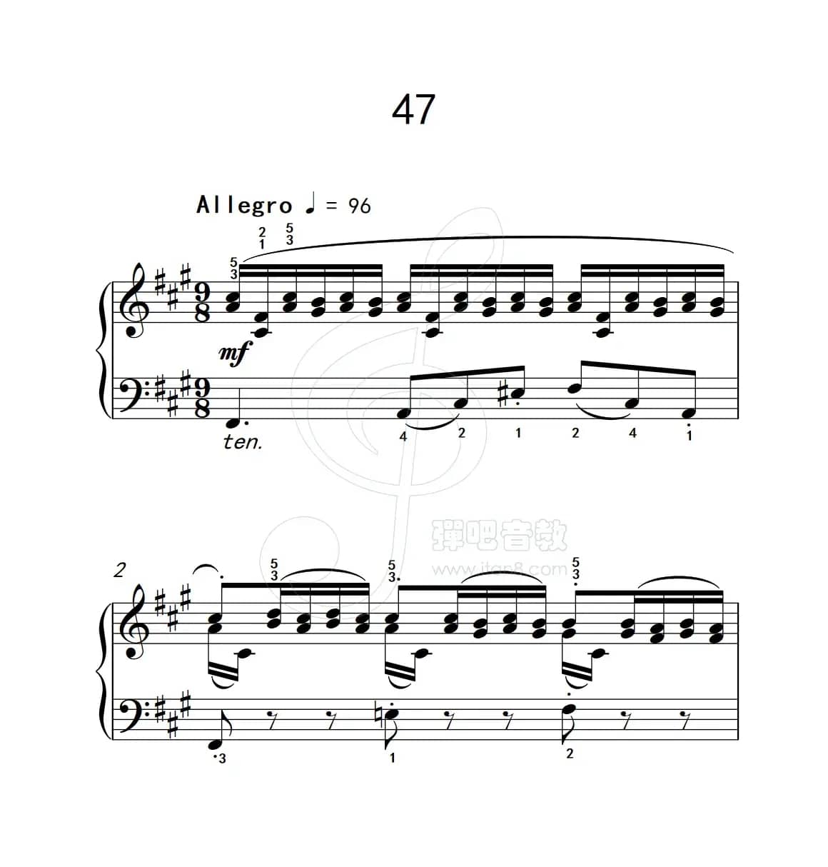 练习曲 47（克拉莫钢琴练习曲60首）