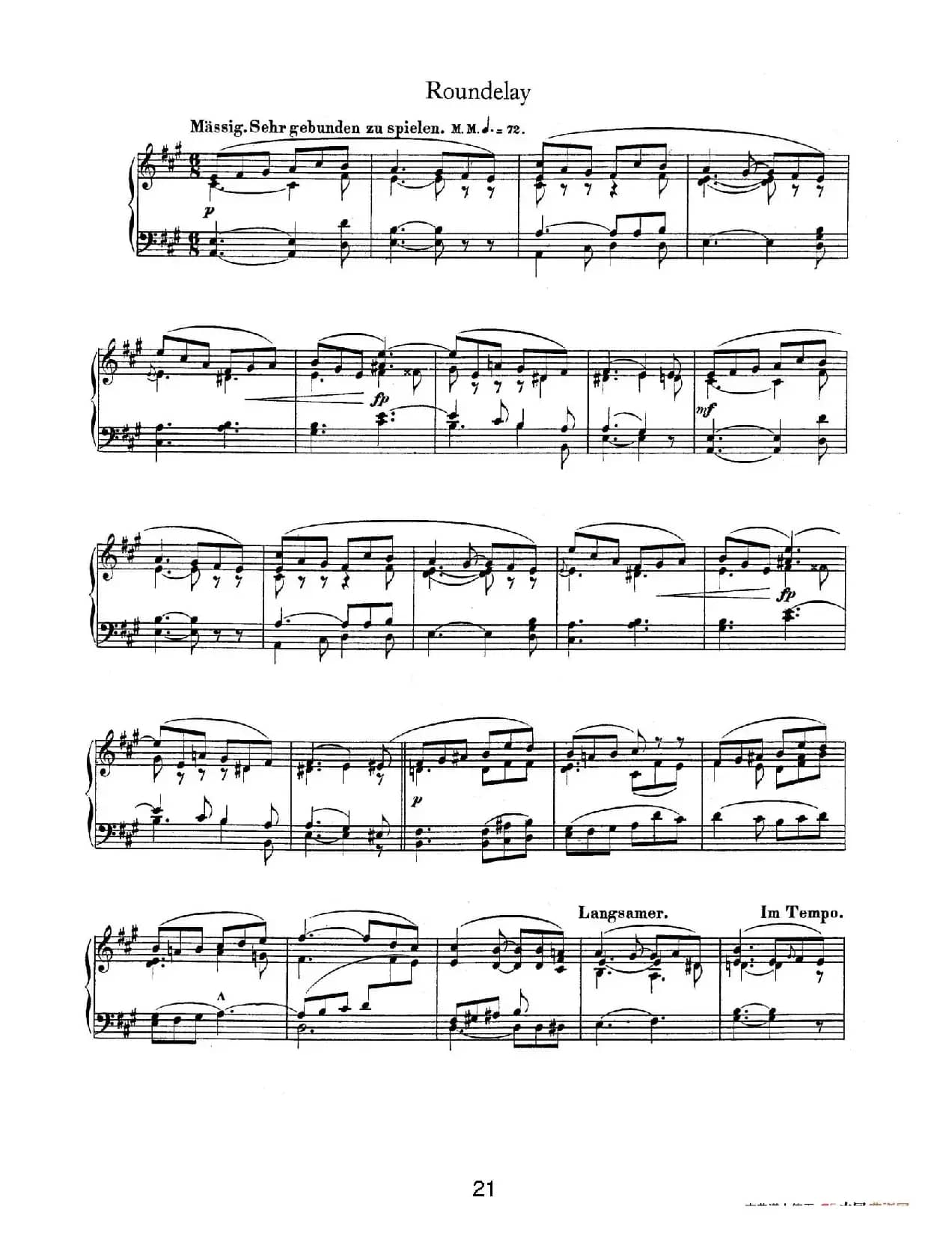 Album für die Jugend Op.68（儿童钢琴曲集）