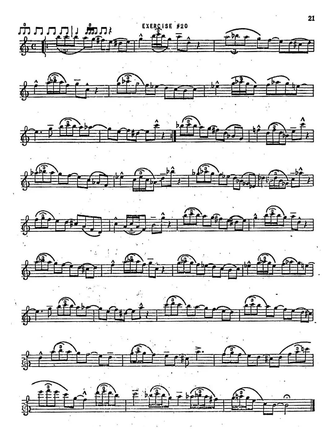Intermediate Jazz Conception by Lennie Niehaus（20 Jazz Exercises）