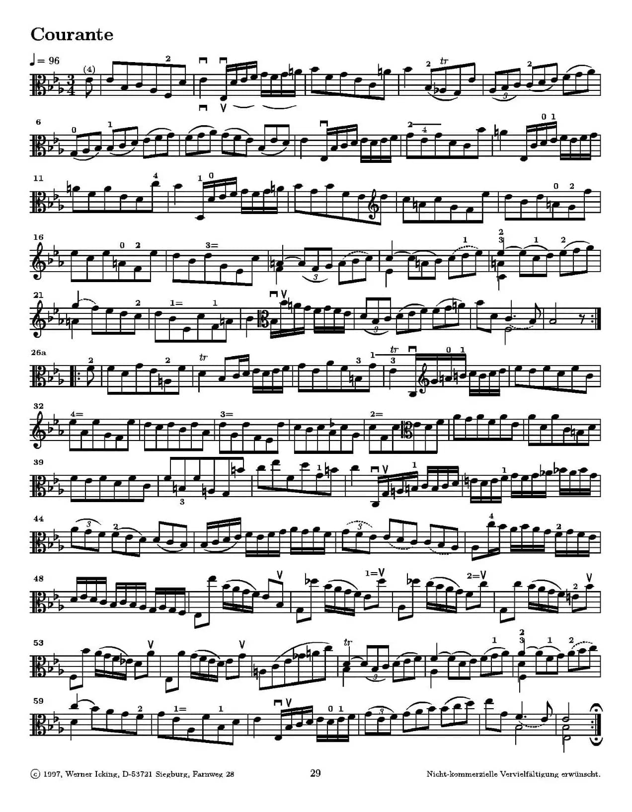 巴赫《无伴奏组曲》Ⅳ（中提琴）