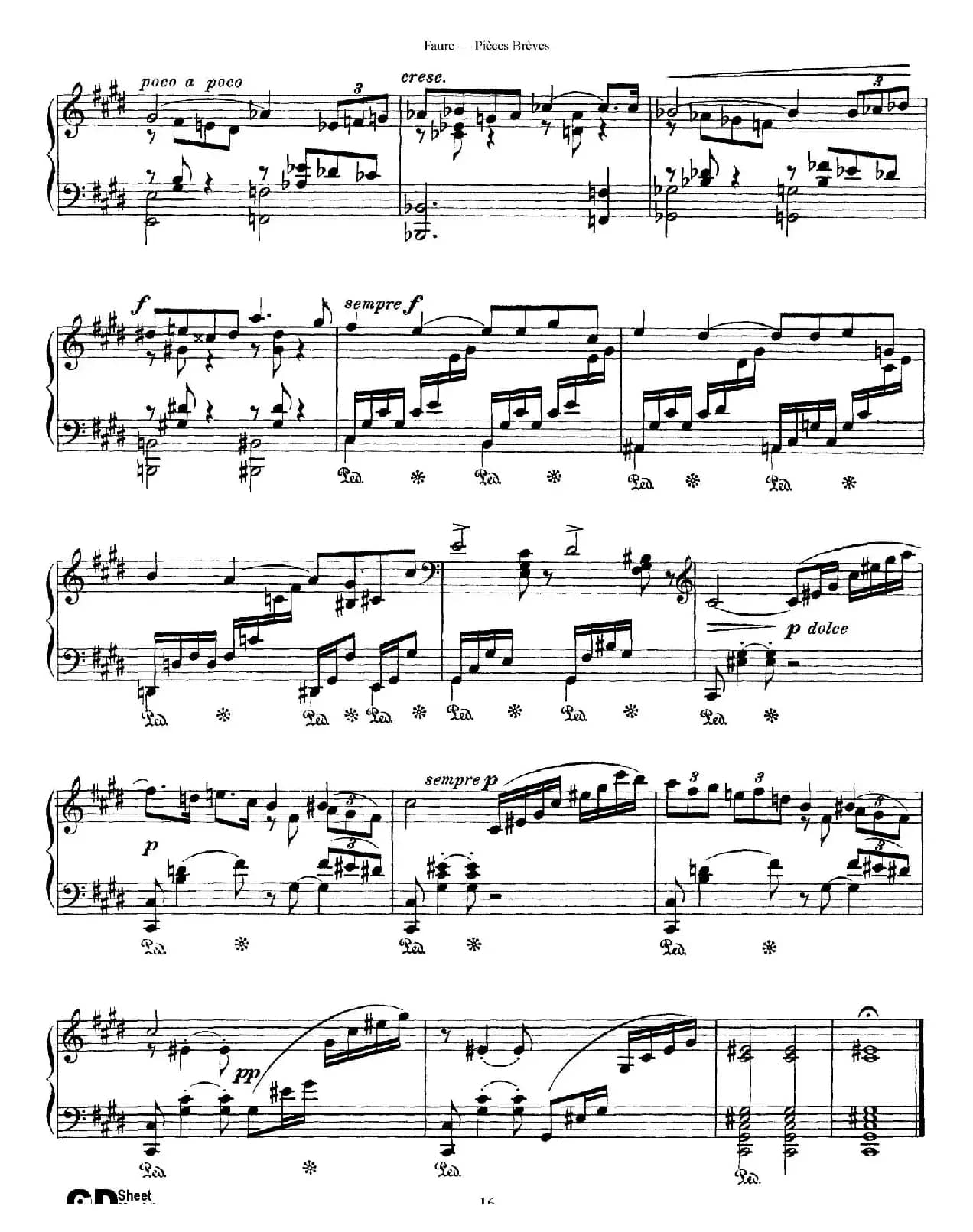 Pieces Breves Op.84（Ⅴ）