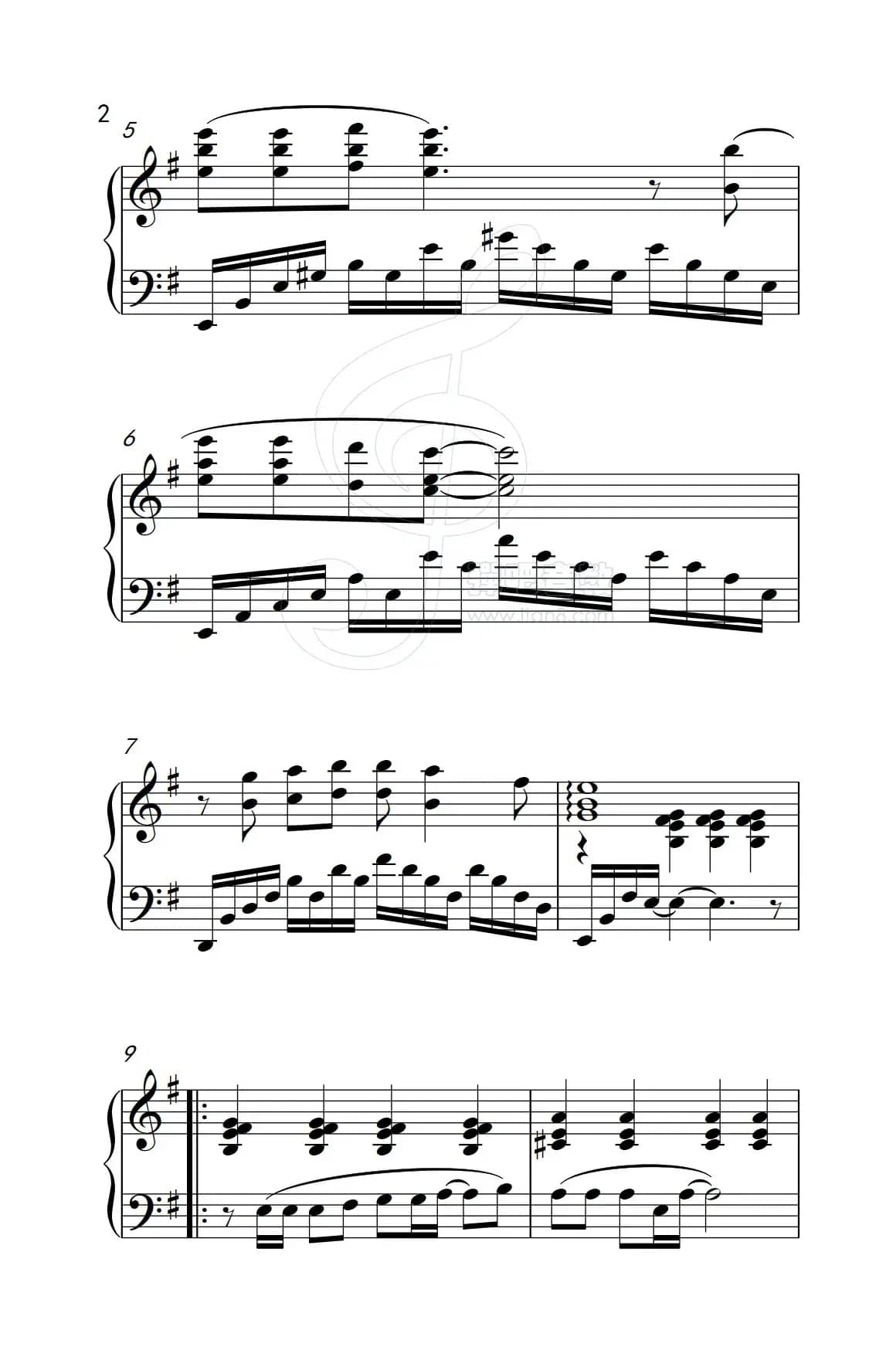 我等到花儿也谢了（《弹吧音教》制谱版）