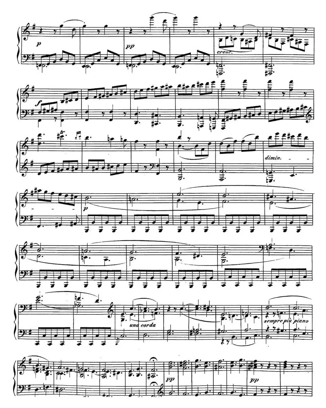 贝多芬钢琴奏鸣曲30 E大调 Op.109 E major