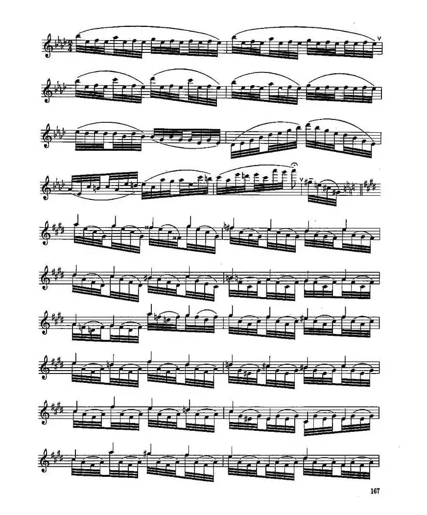 长笛九级考级曲谱（第一、二部分）