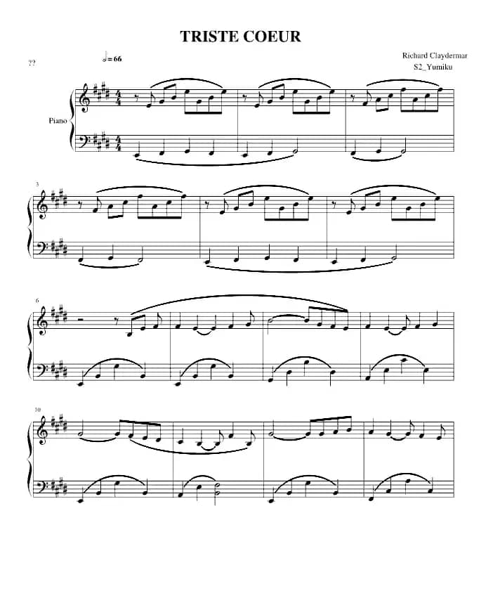 TRISTE COEUR （午后的出发）