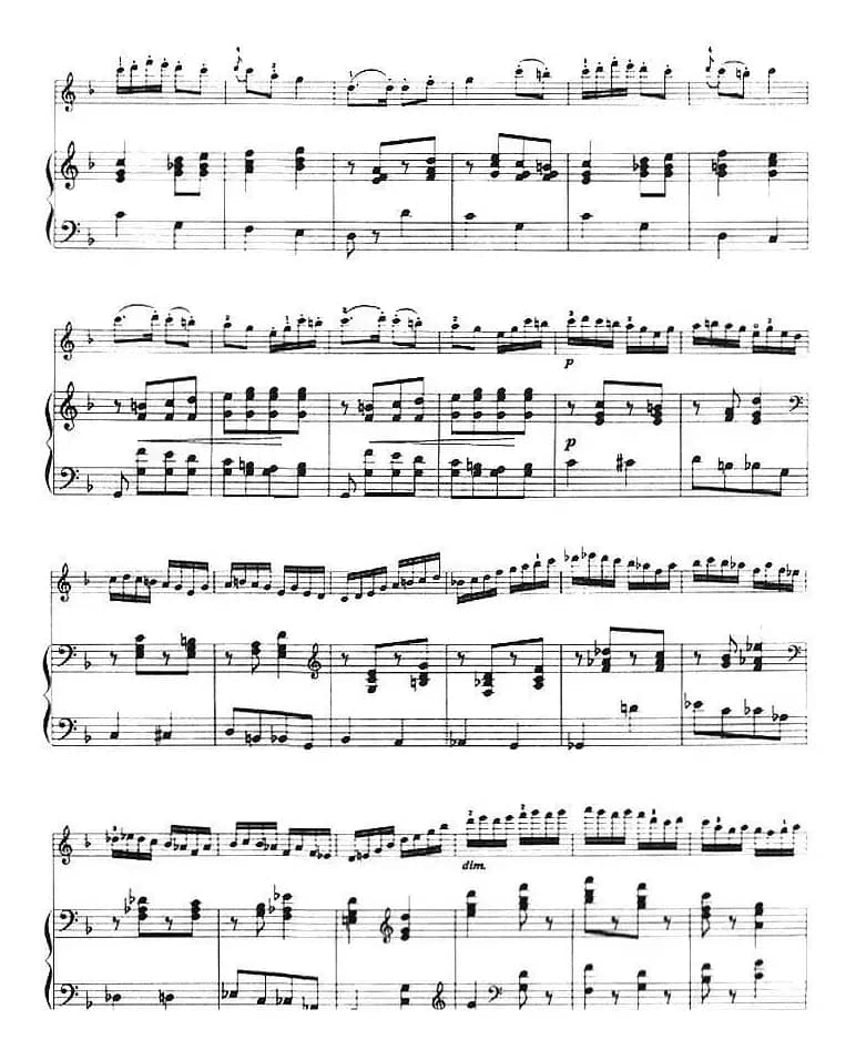 第一回旋曲（Rondo No.1、小提琴+钢琴伴奏）