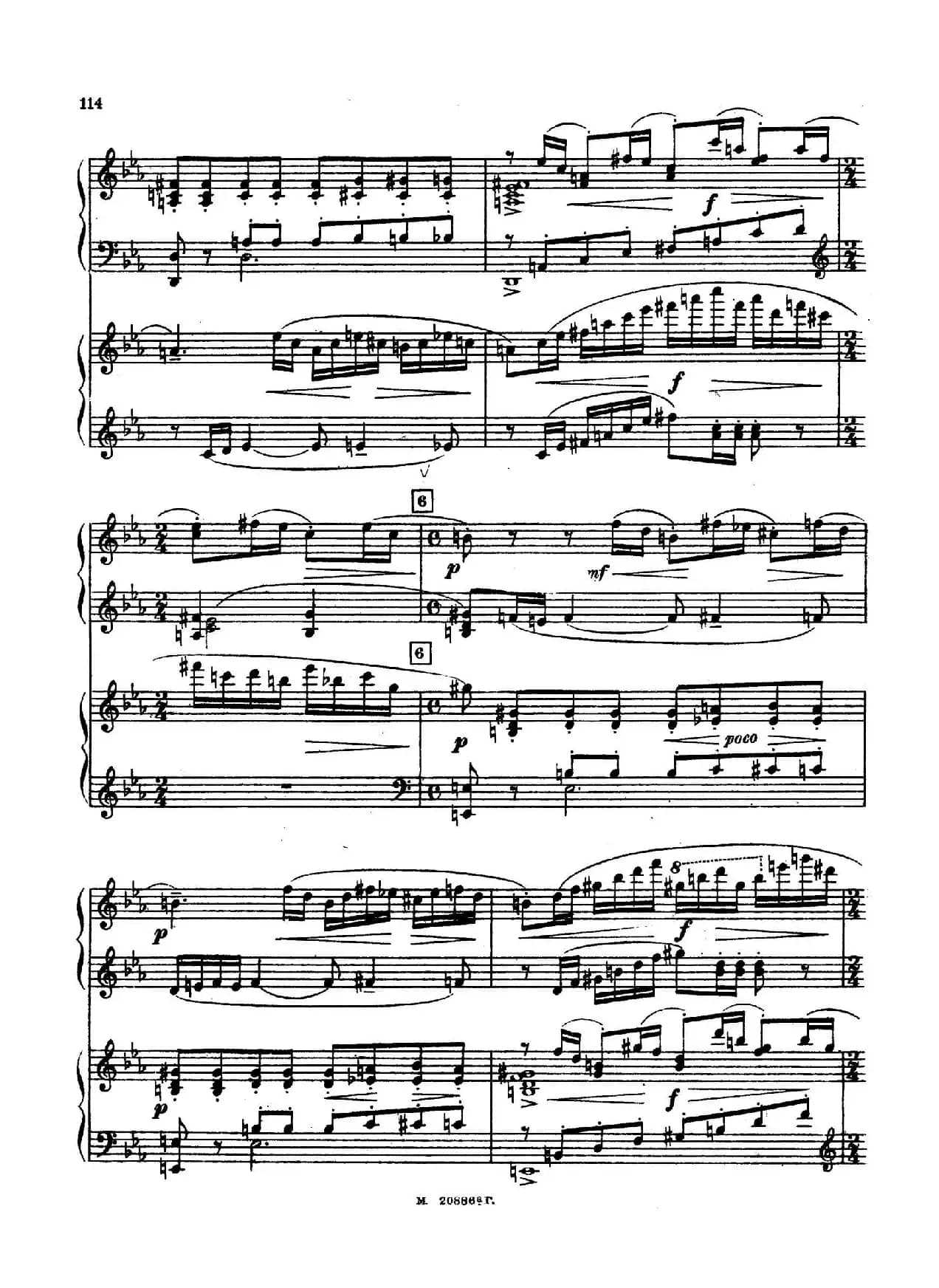 交响舞曲 Symphonic Dance Op.45（双钢琴）