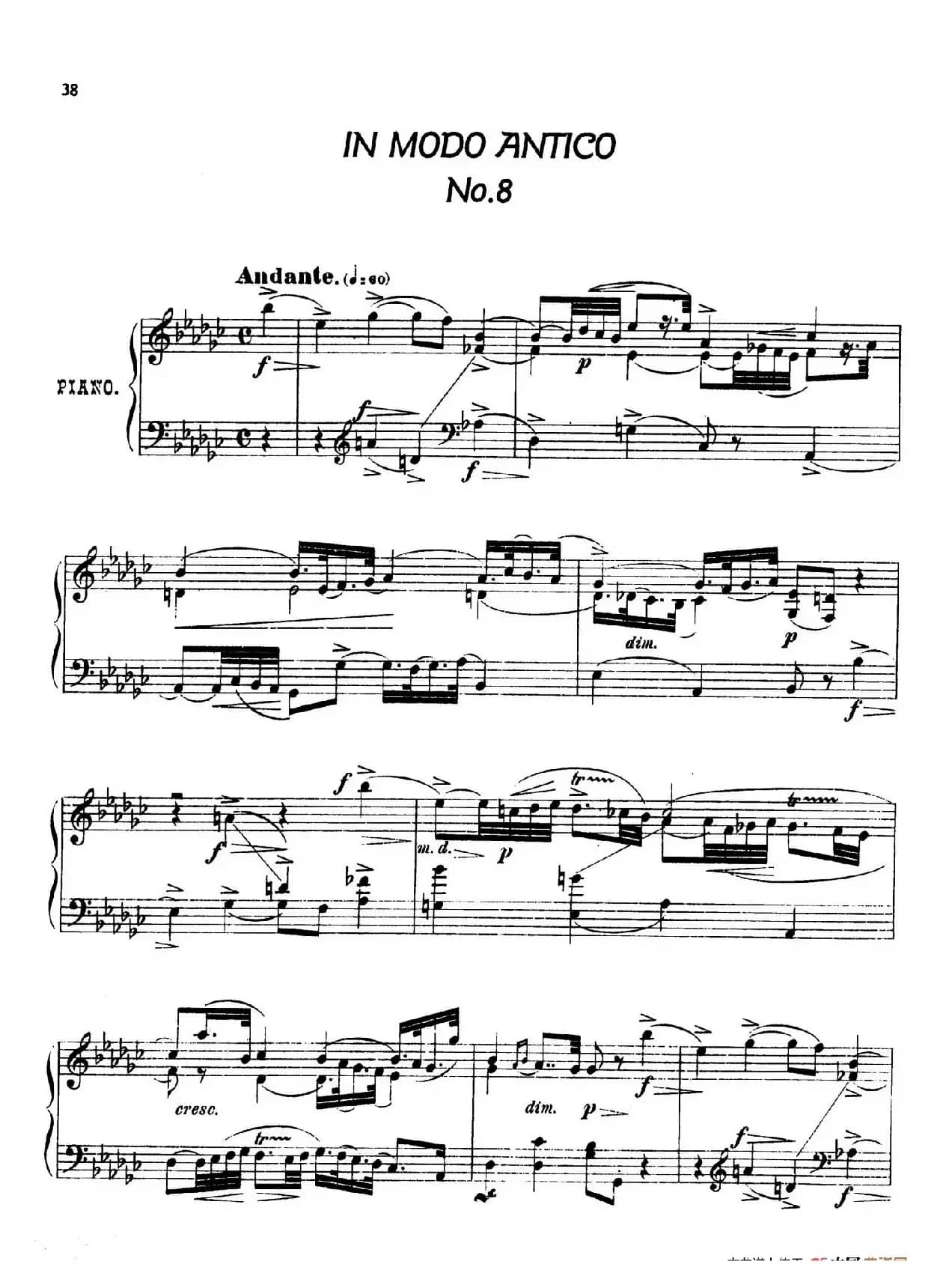 24 Characteristic Pieces Op.36(24首性格小品·8)