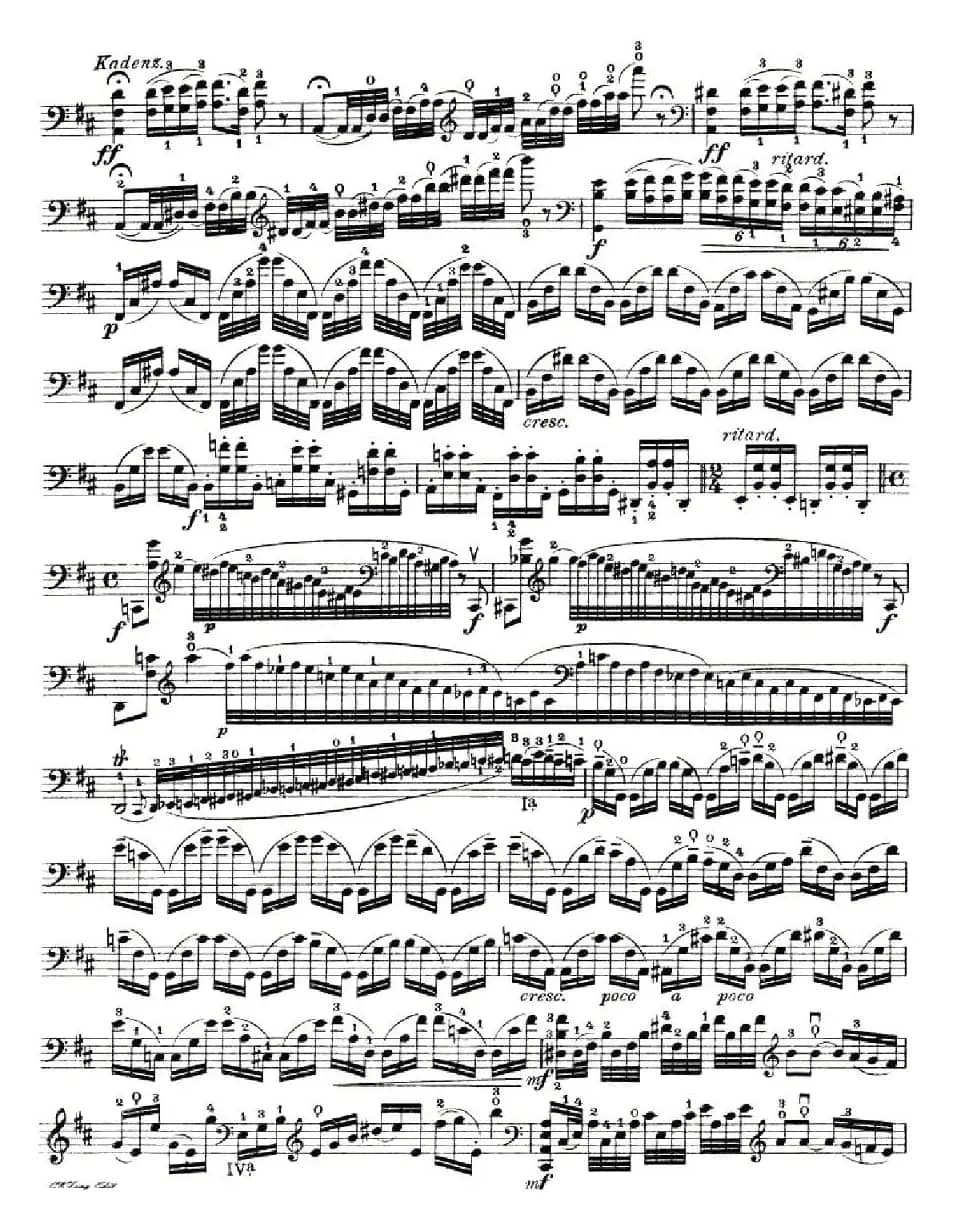 J. Haydn Concerto in D Major（海顿D大调大提琴协奏曲 [大提琴谱]）