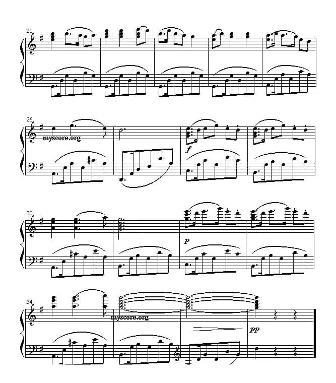 桔梗谣（大众乐谱网制谱版）