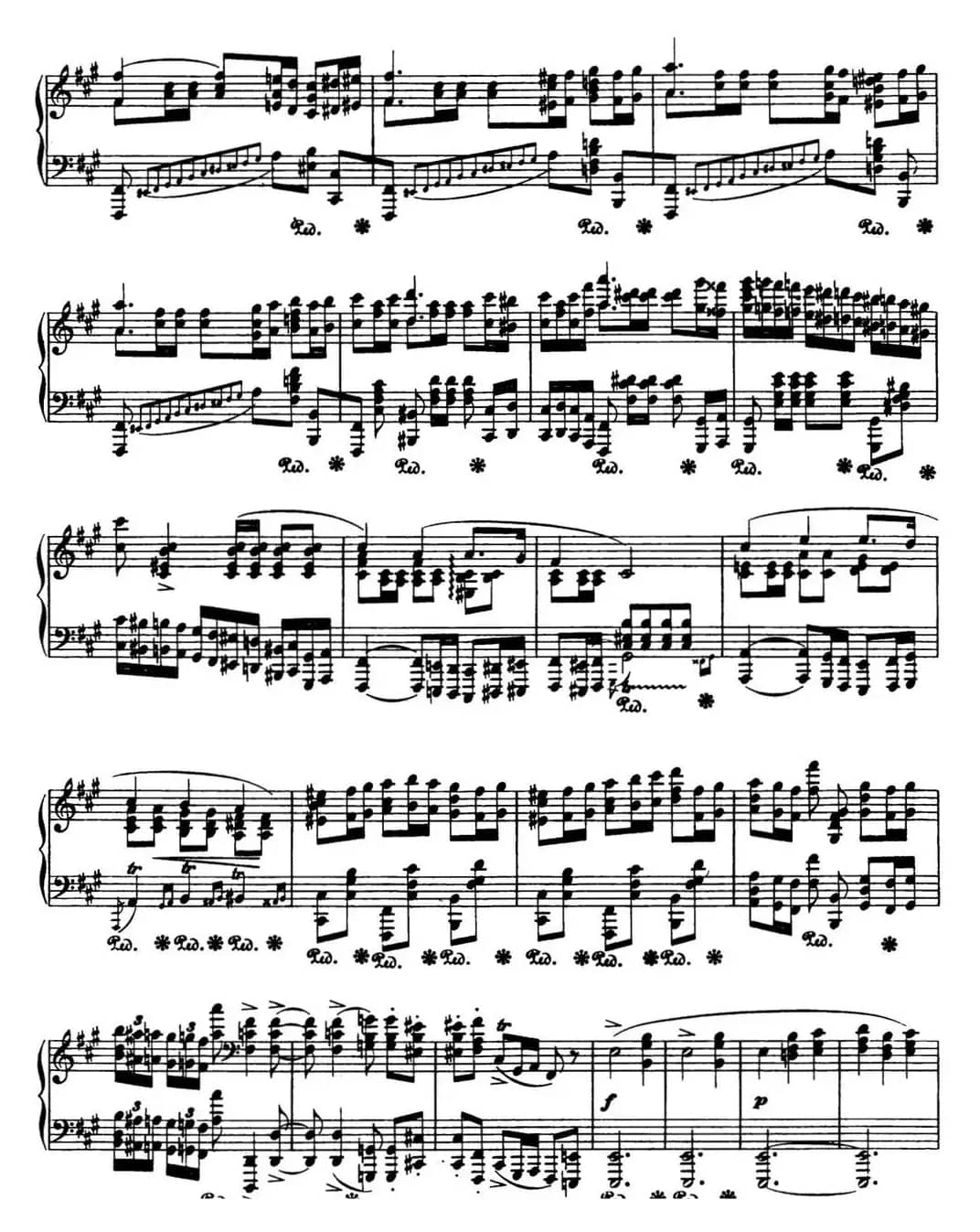 肖邦 波兰舞曲 Op.44 升f小调 Polonaise