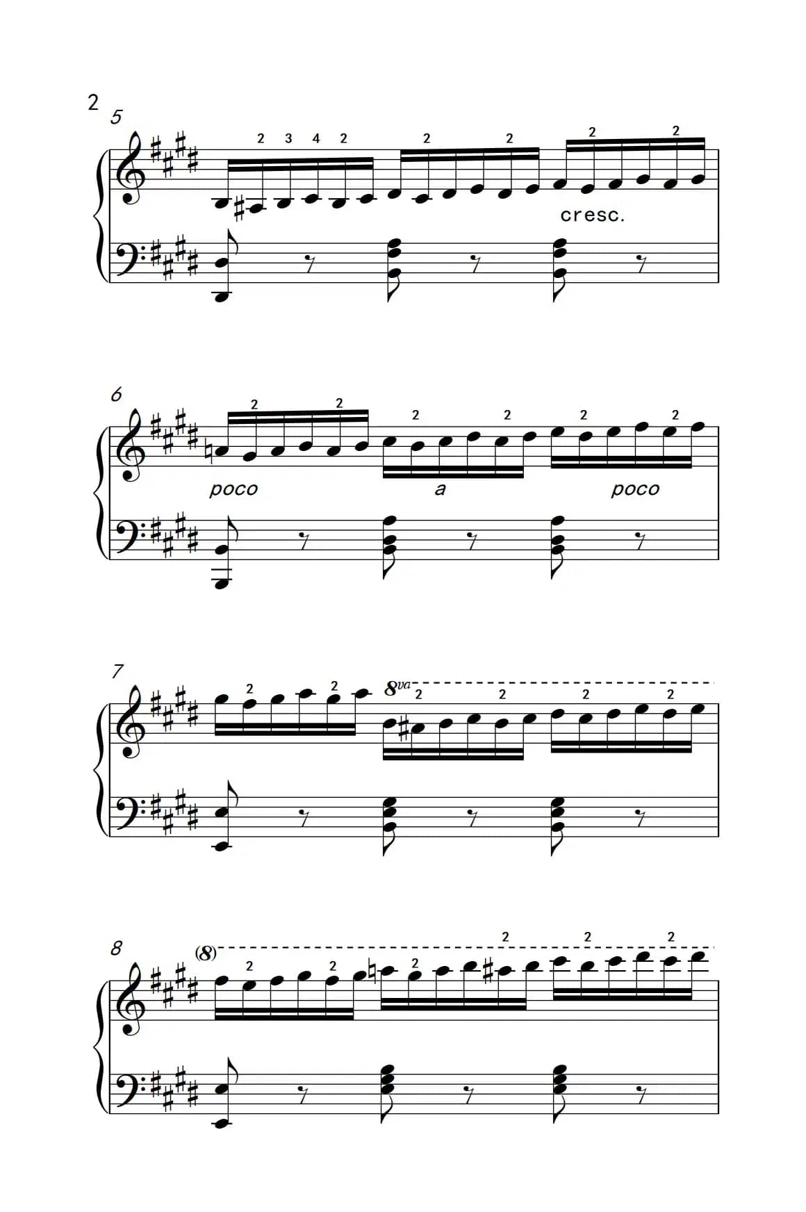 第七级3.练习曲（中央音乐学院 钢琴（业余）考级教程 7-9级）