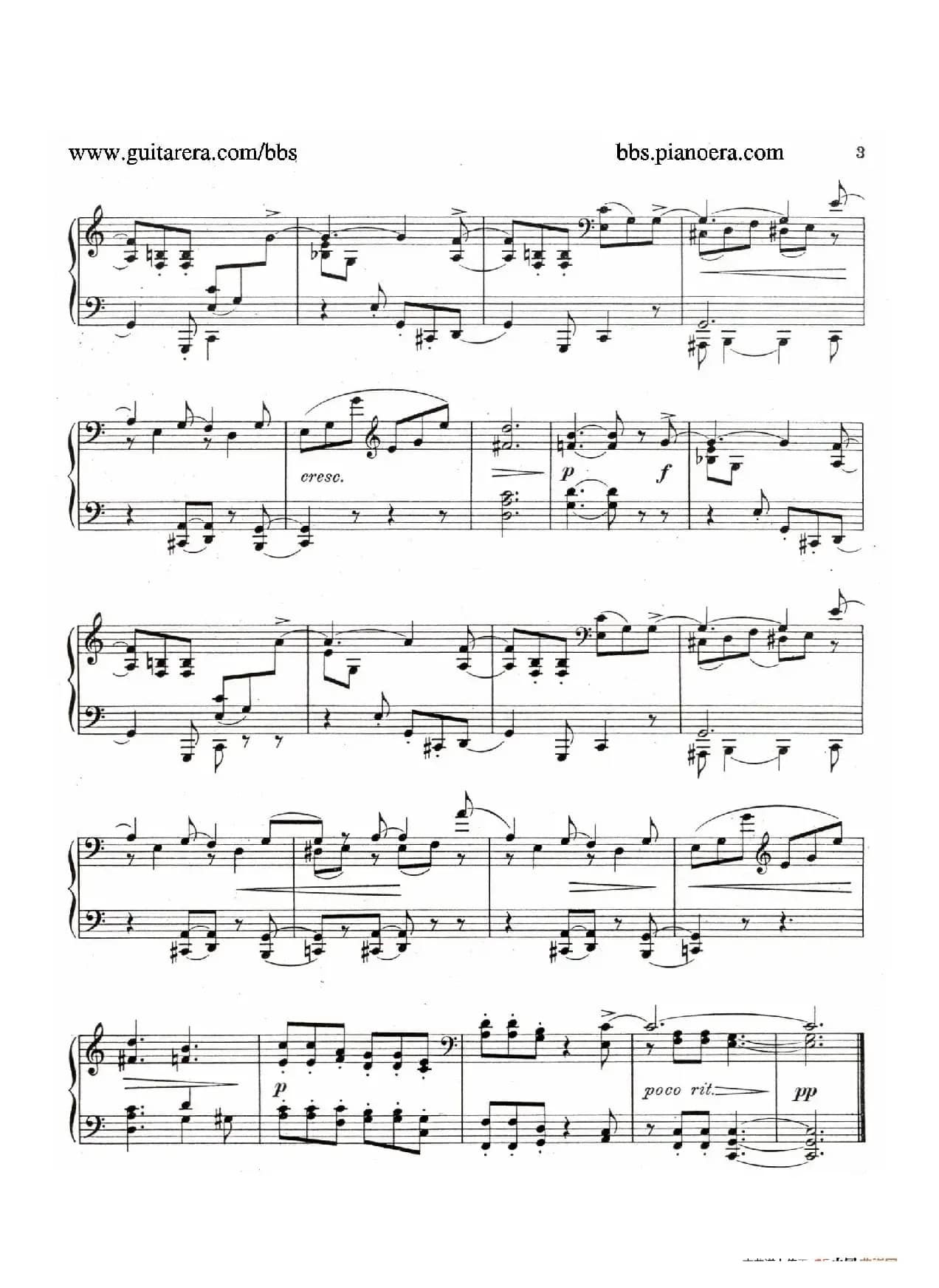 Eight Preludes Op.30（8首前奏曲 1. C大调）