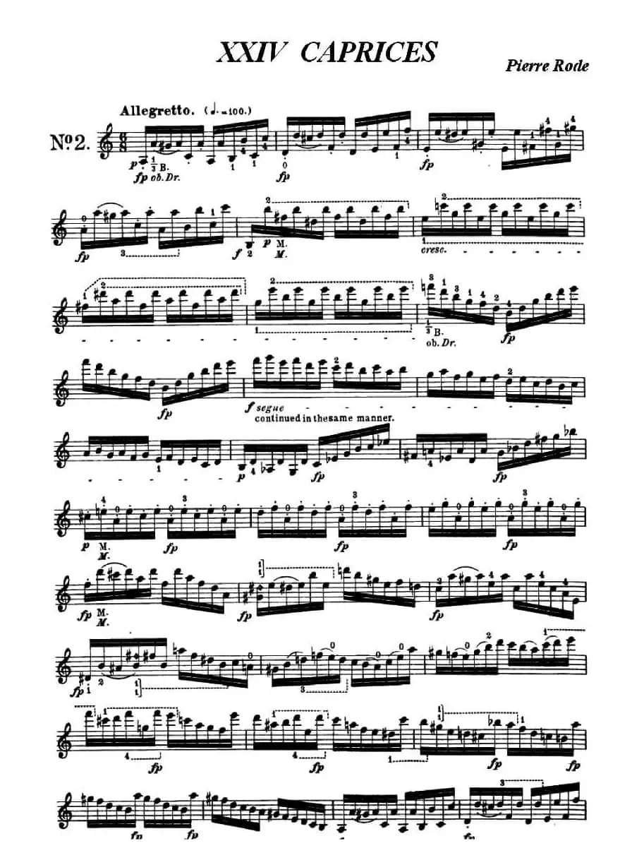 24首小提琴练习曲之2