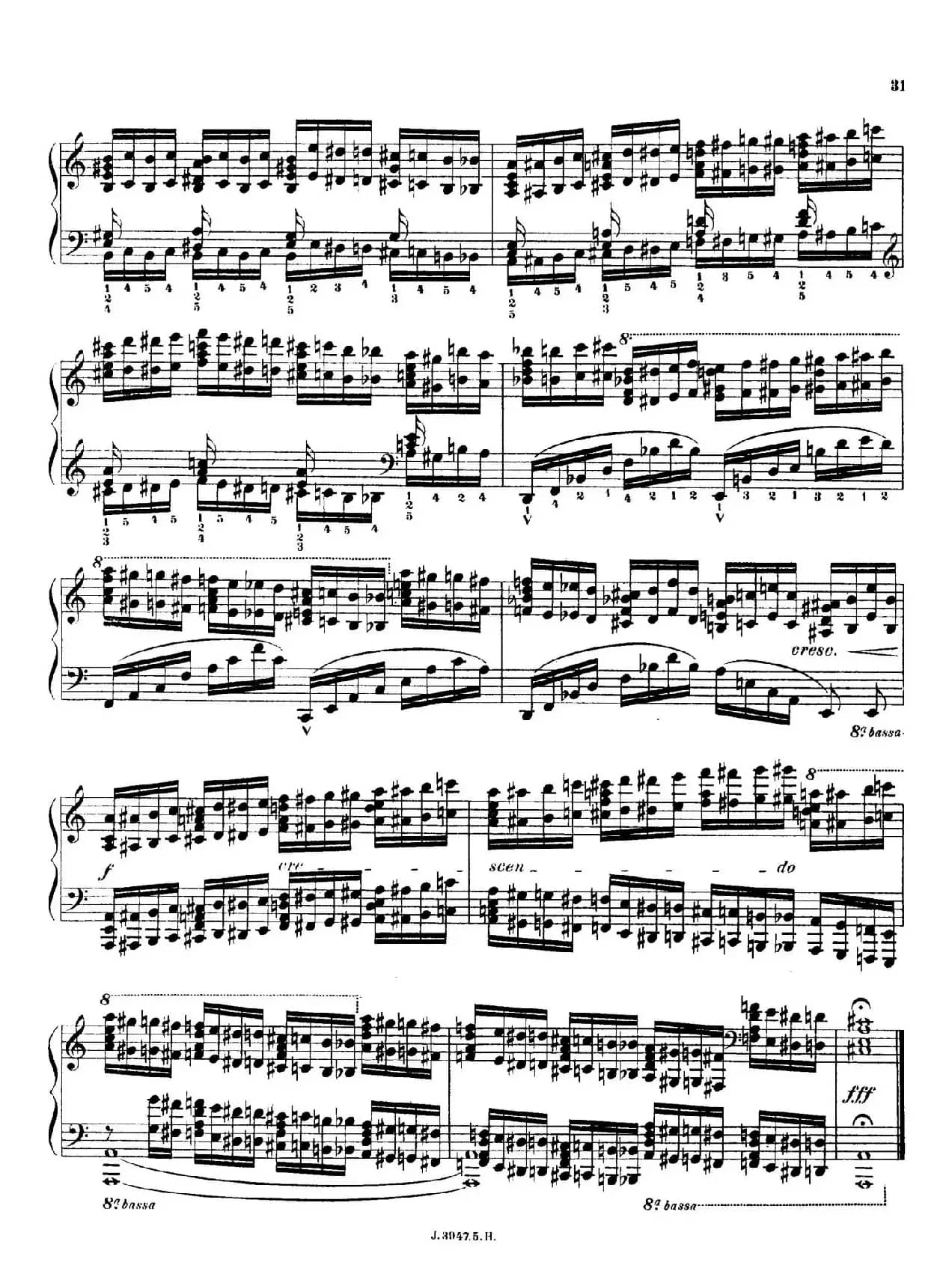 6 Etudes de Concert（6首音乐会练习曲·5）
