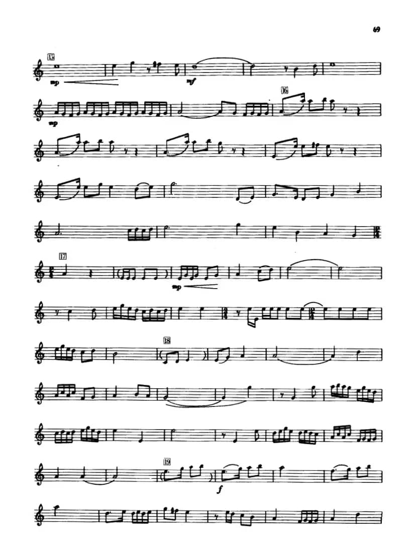 草（箫、五线谱）