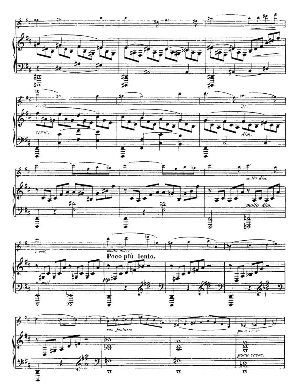 法朗克《A大调小提琴奏鸣曲》（II）（小提琴+钢琴伴奏）