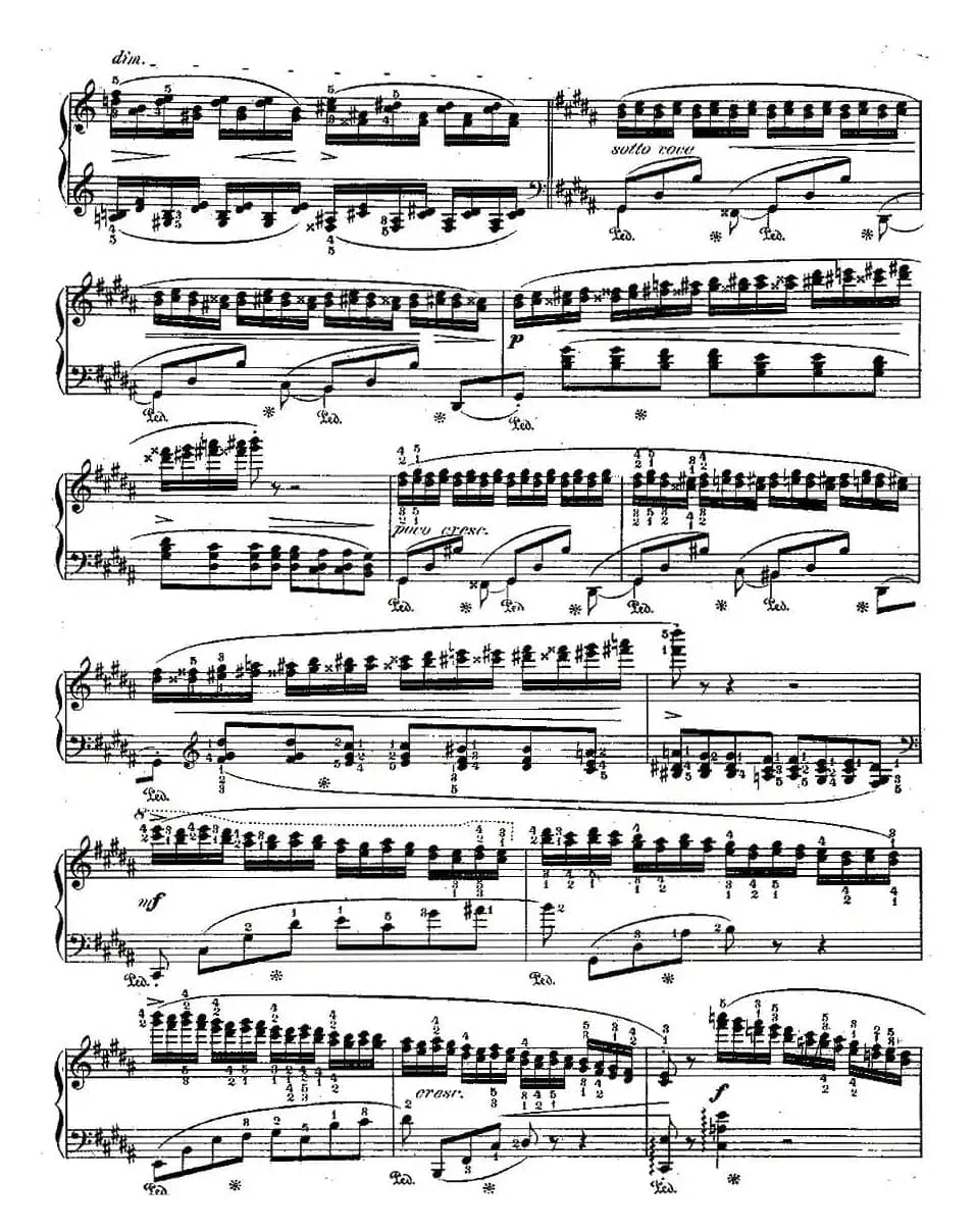 肖邦钢琴练习曲，Op.25之六