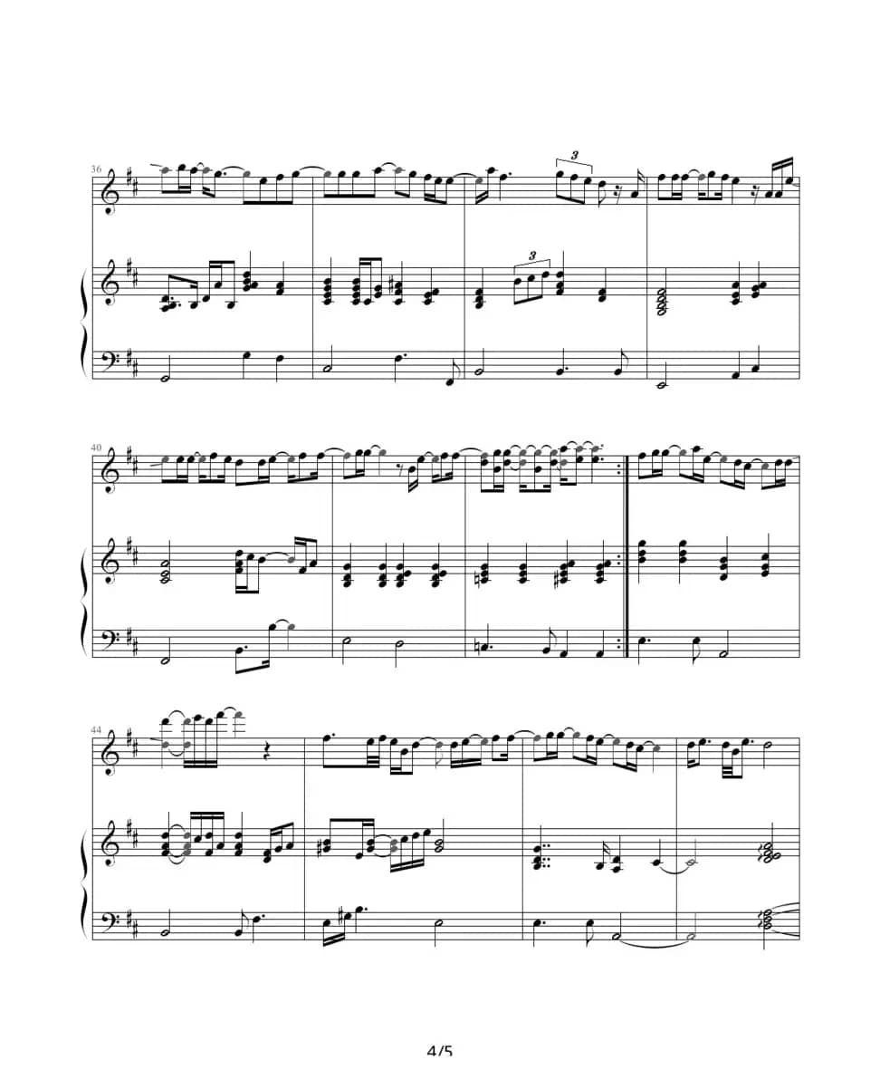 Missing You（钢琴伴奏谱）