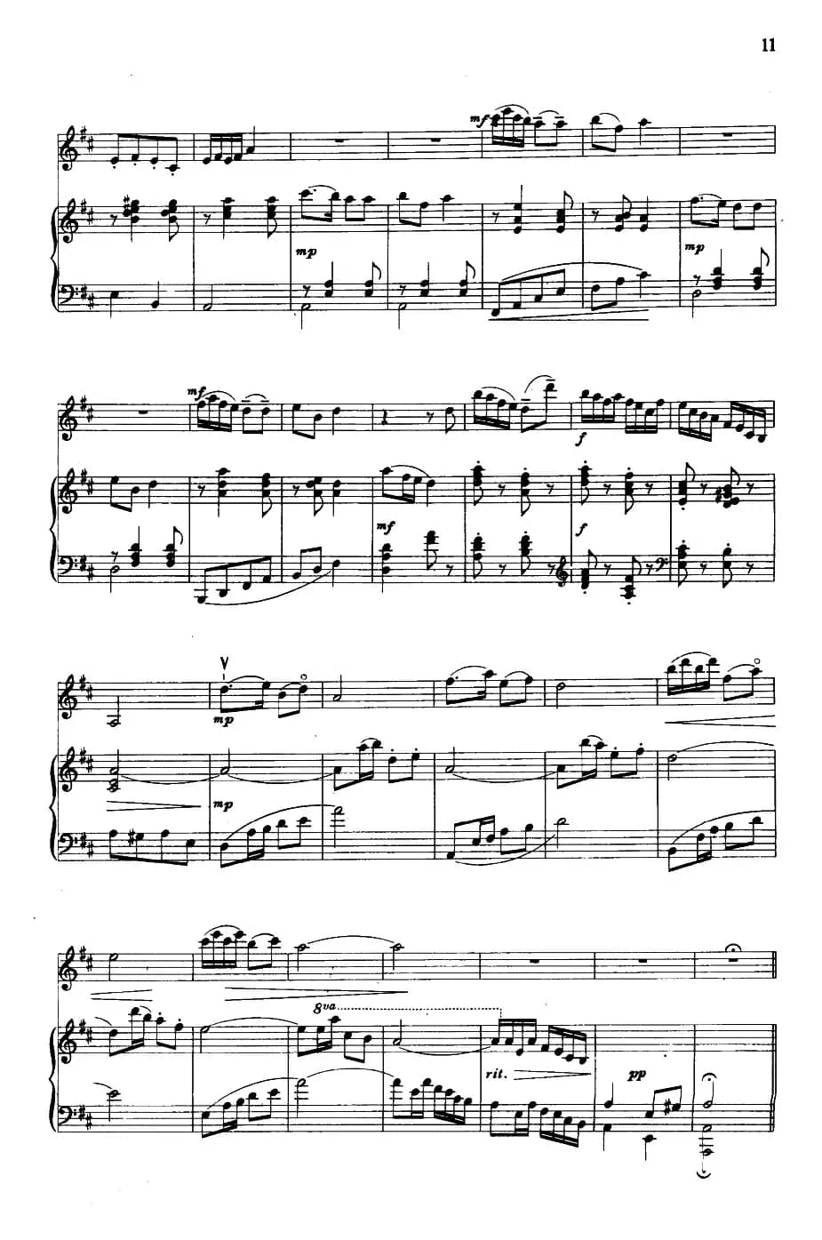 林中晚会（小提琴+钢琴）