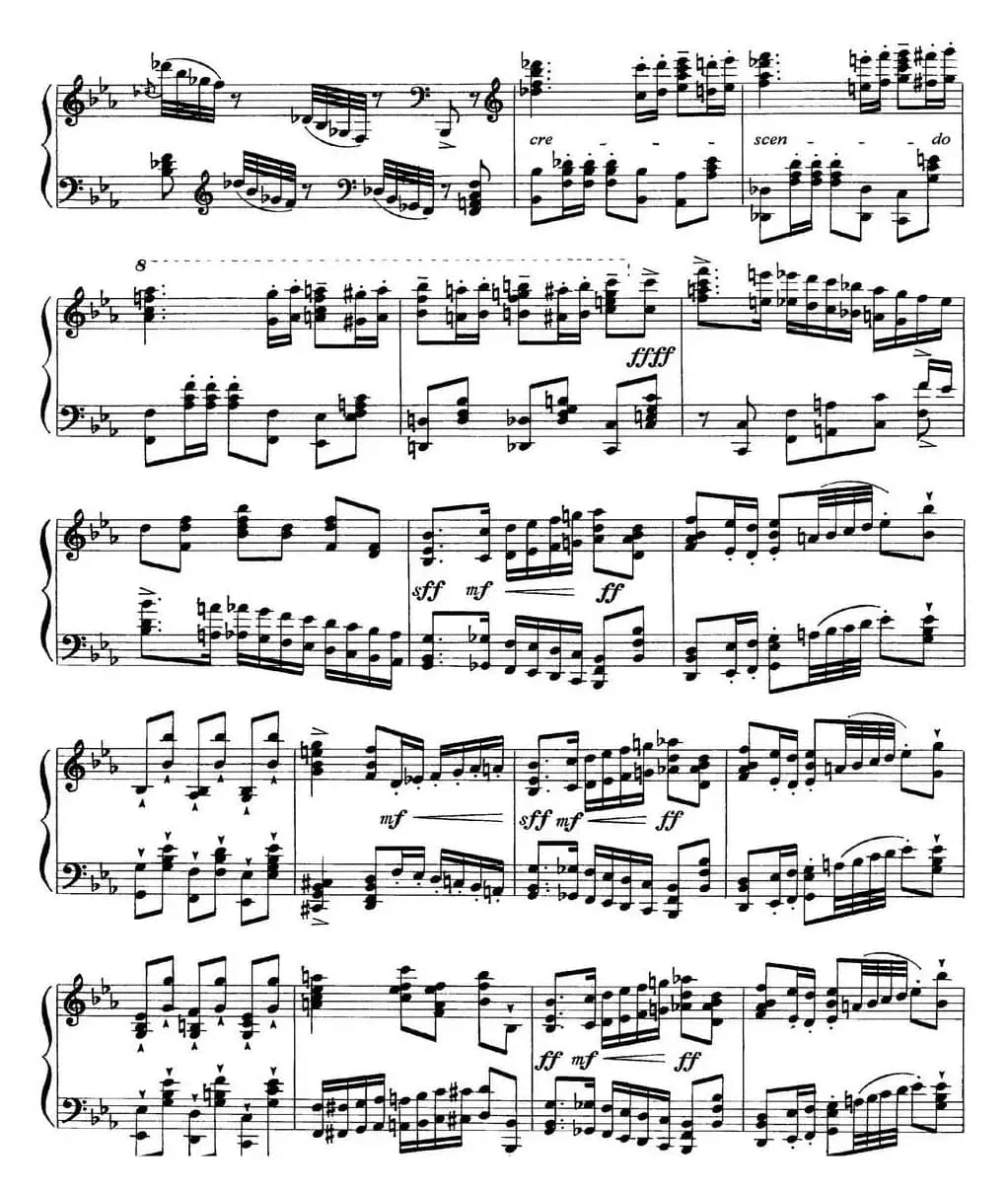 柴可夫斯基18首钢琴小品Op.72（7.Polacca de concert）