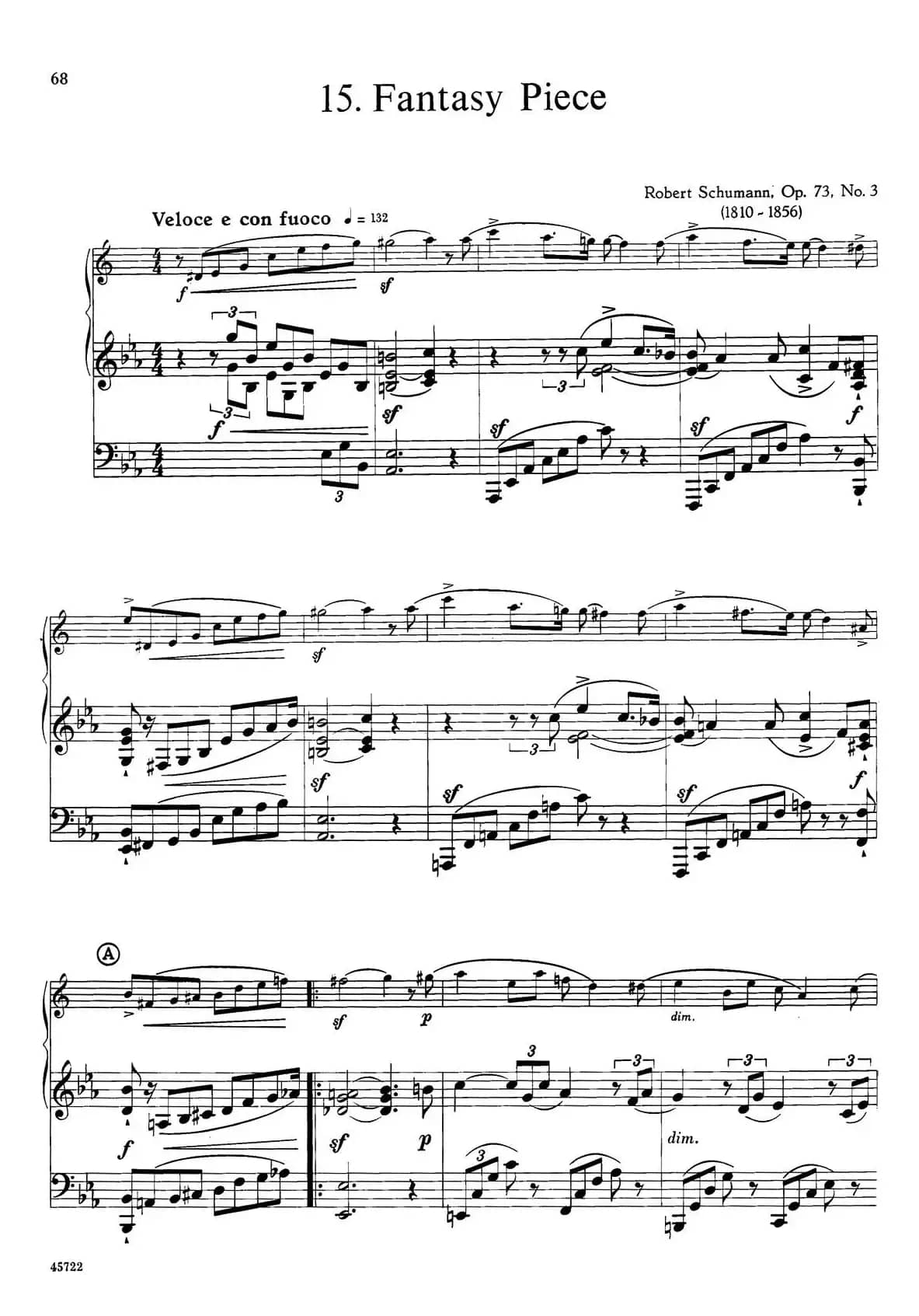 15首古典萨克斯独奏曲：15、Fantasy Piece（中音萨克斯+钢琴伴奏）