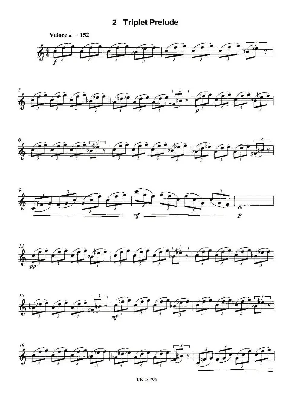 Triplet Prelude（12首现代风格练习曲之2）