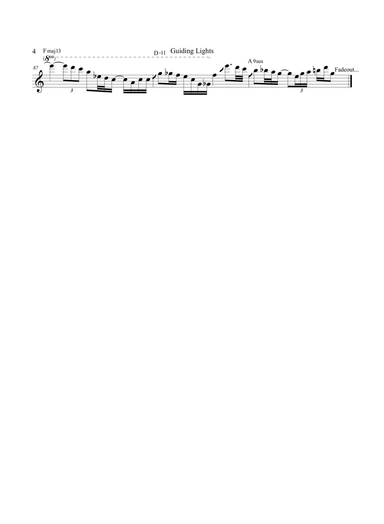 Guiding Lights（中音萨克斯）