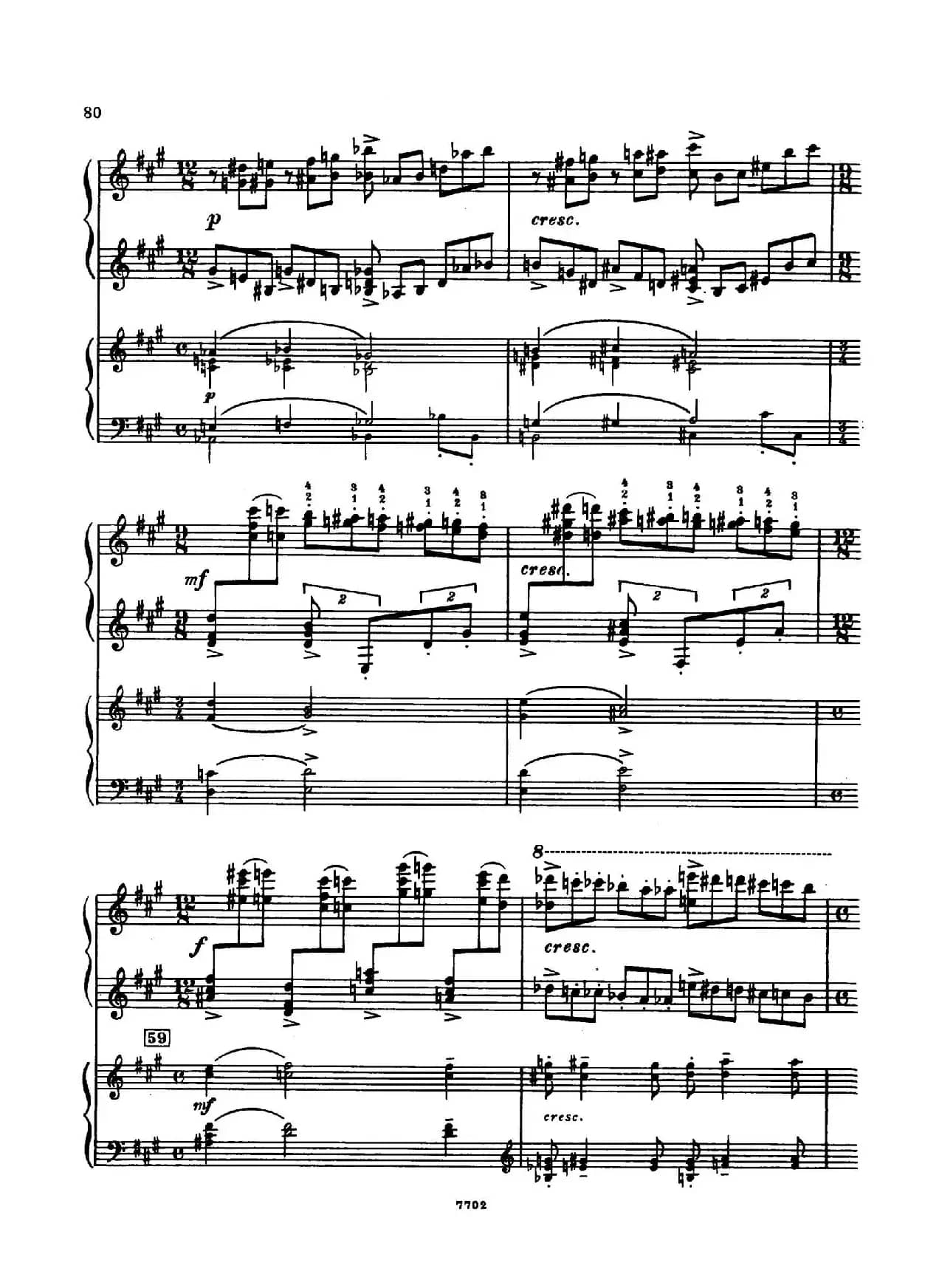 升f小调第一钢琴协奏曲 Op.1（双钢琴版）