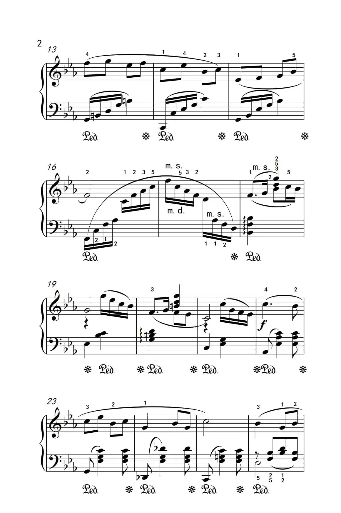 黄水谣 片段（老年大学 钢琴教程 3）